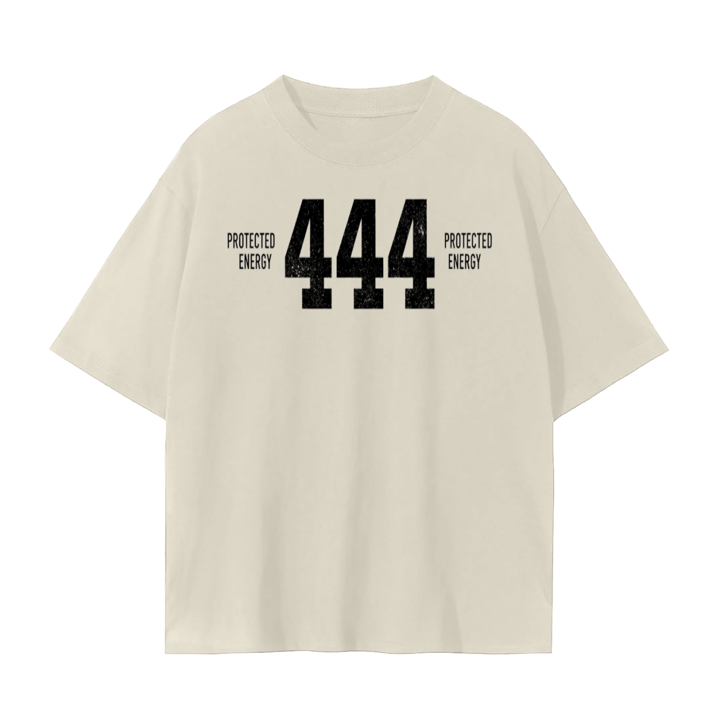 444 Protected Energy T-Shirt | Angel Number Spiritual Alignment Cotton Tee