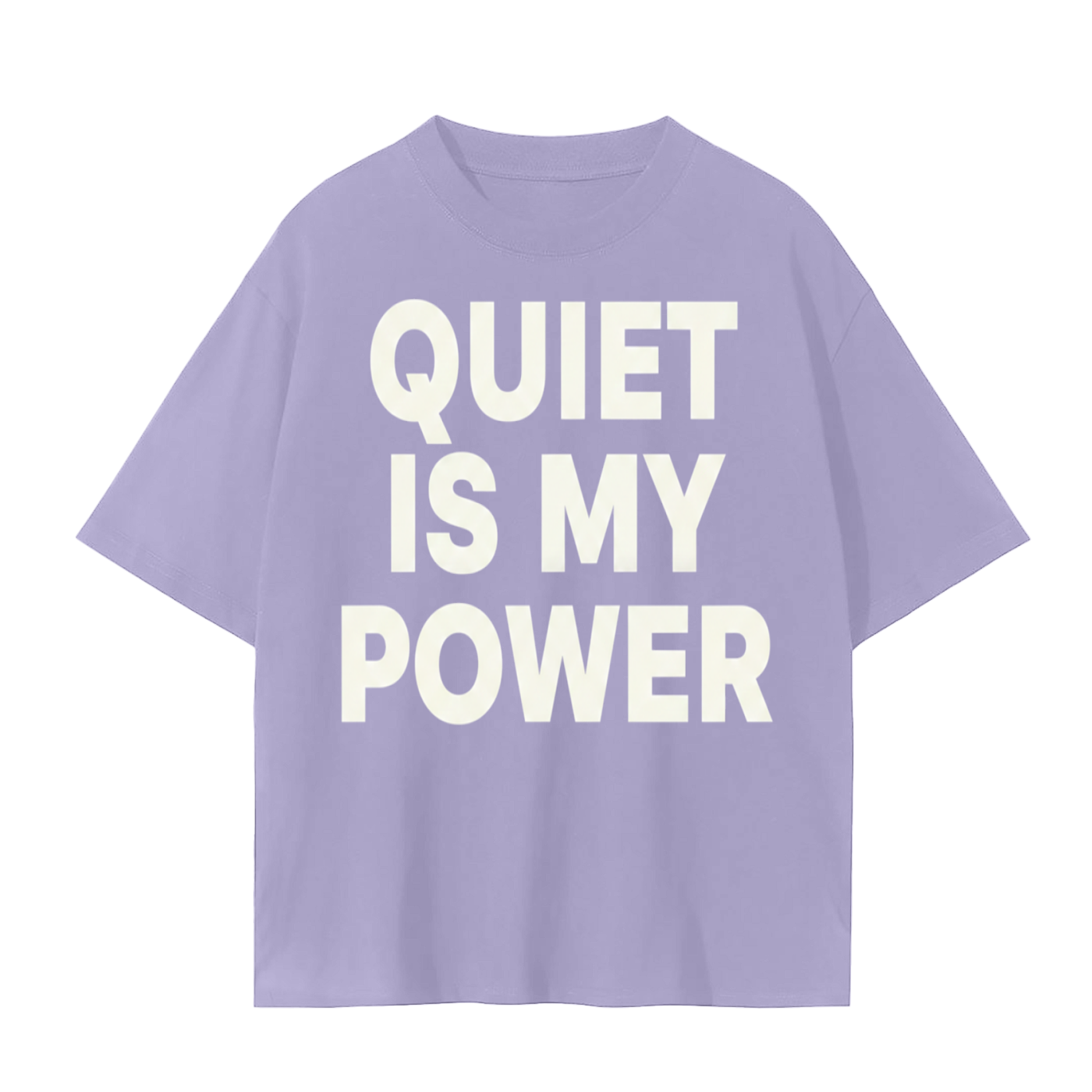 Quiet Is My Power T-Shirt | Minimal Strength Mindfulness Cotton Tee