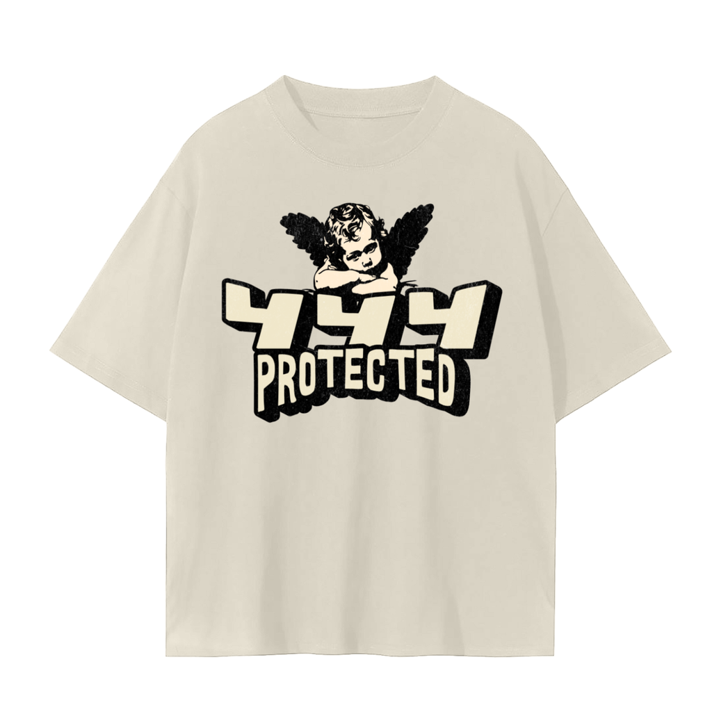 444 Protected Angel T-Shirt | Unisex Cotton Tee | Spiritual Streetwear & Everyday Protection Top
