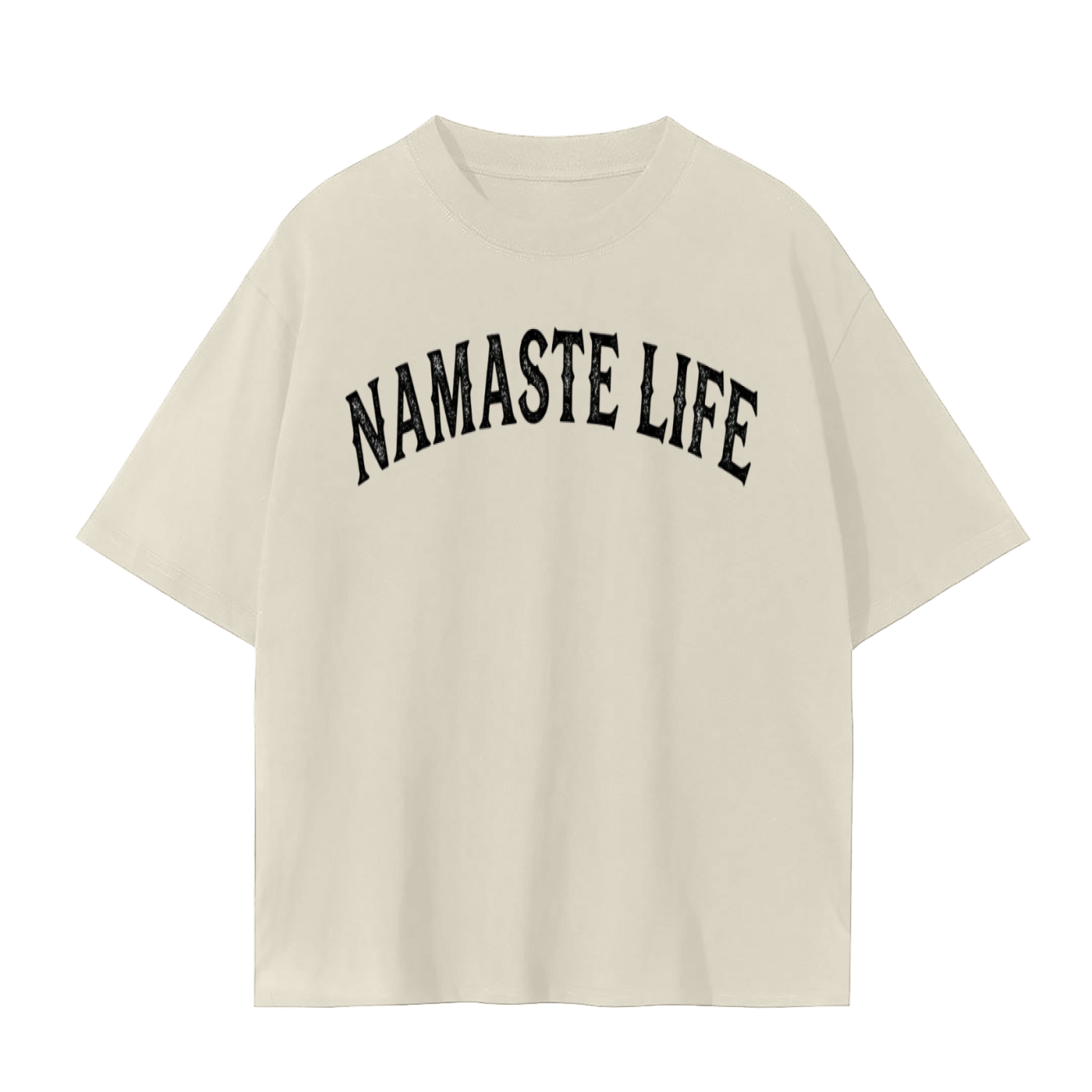 Yoga Life 2Pac Style T-Shirt | Bold Tattoo Script Streetwear Tee | Hip Hop Yoga Trap Zen Shirt