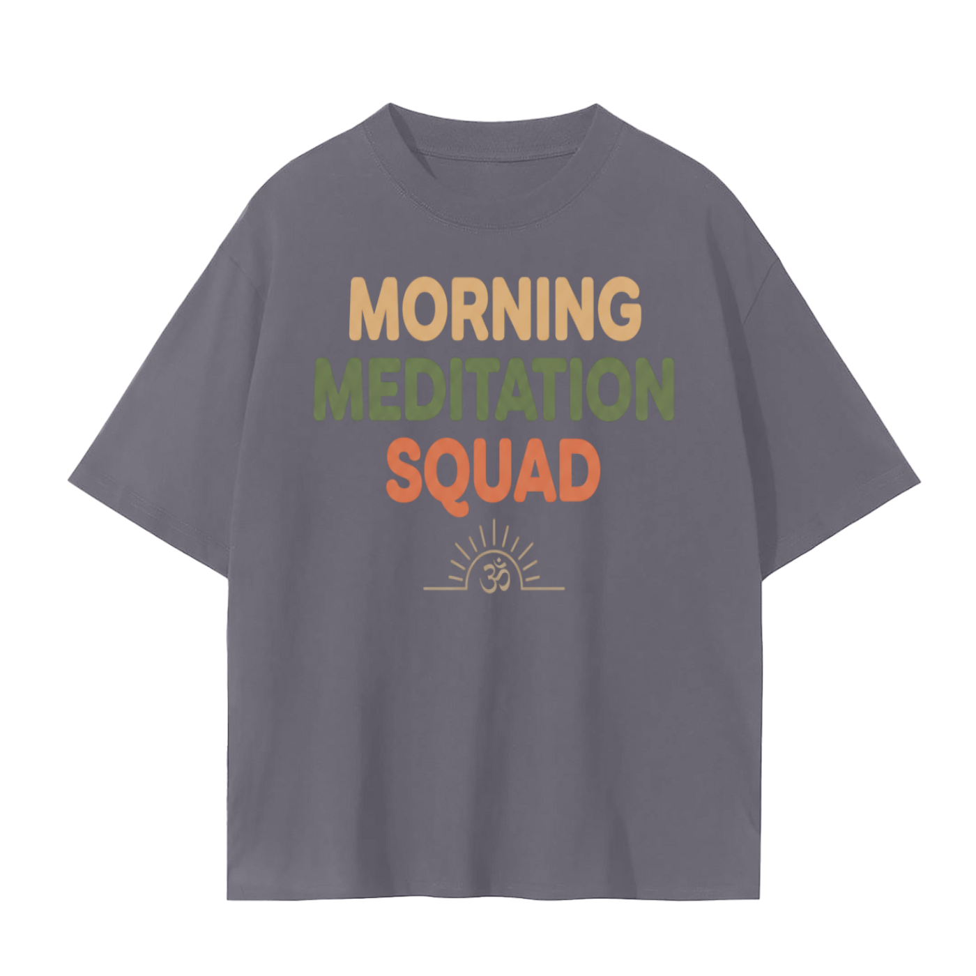 Morning Meditation Squad T-Shirt | Sunrise Yoga Cotton Tee