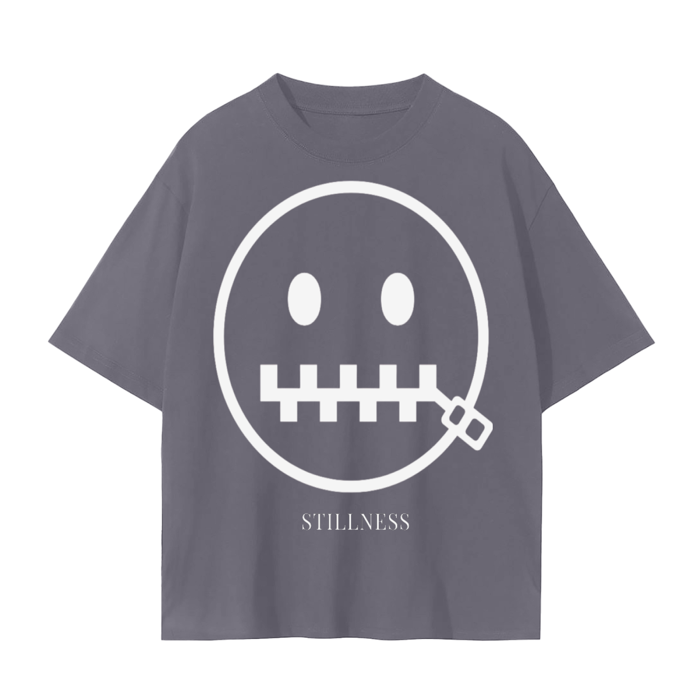 Quiet. Shut Mouth. Stillness. T-Shirt | Minimal Mindfulness Cotton Tee