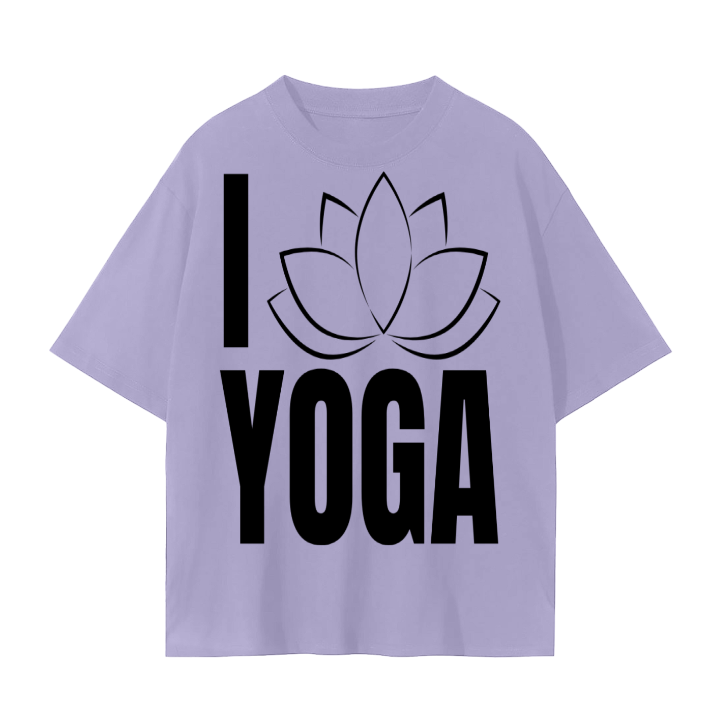 I Love Yoga Lotus T-Shirt | Mindful Flow Cotton Tee