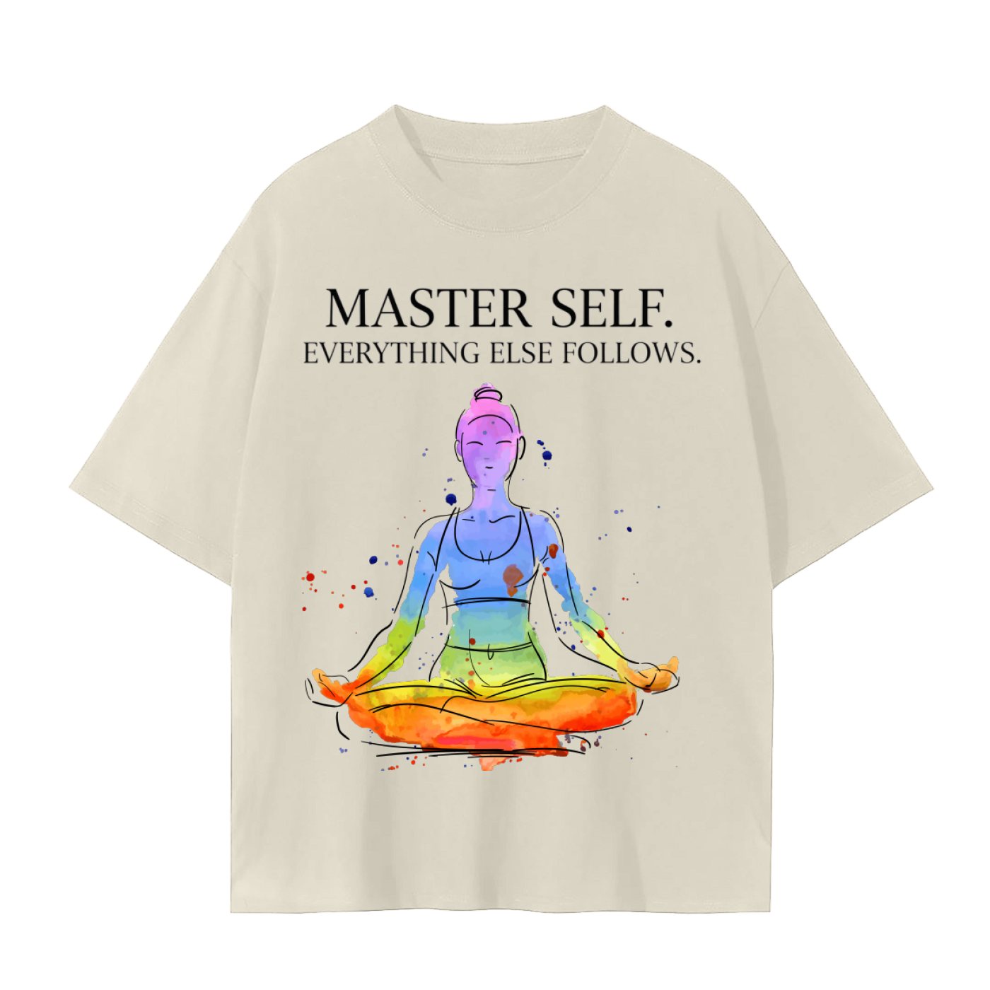 Chakra – Master Self Everything Else Follows T-Shirt | Yoga & Meditation Cotton Tee