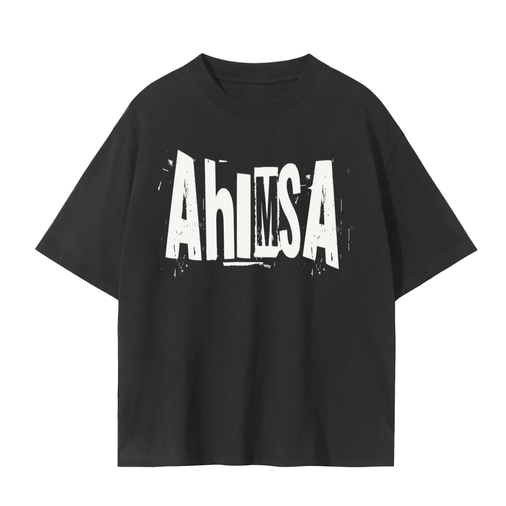 Ahimsa Guardian Angel T-Shirt | Mindful Compassion Cotton Tee