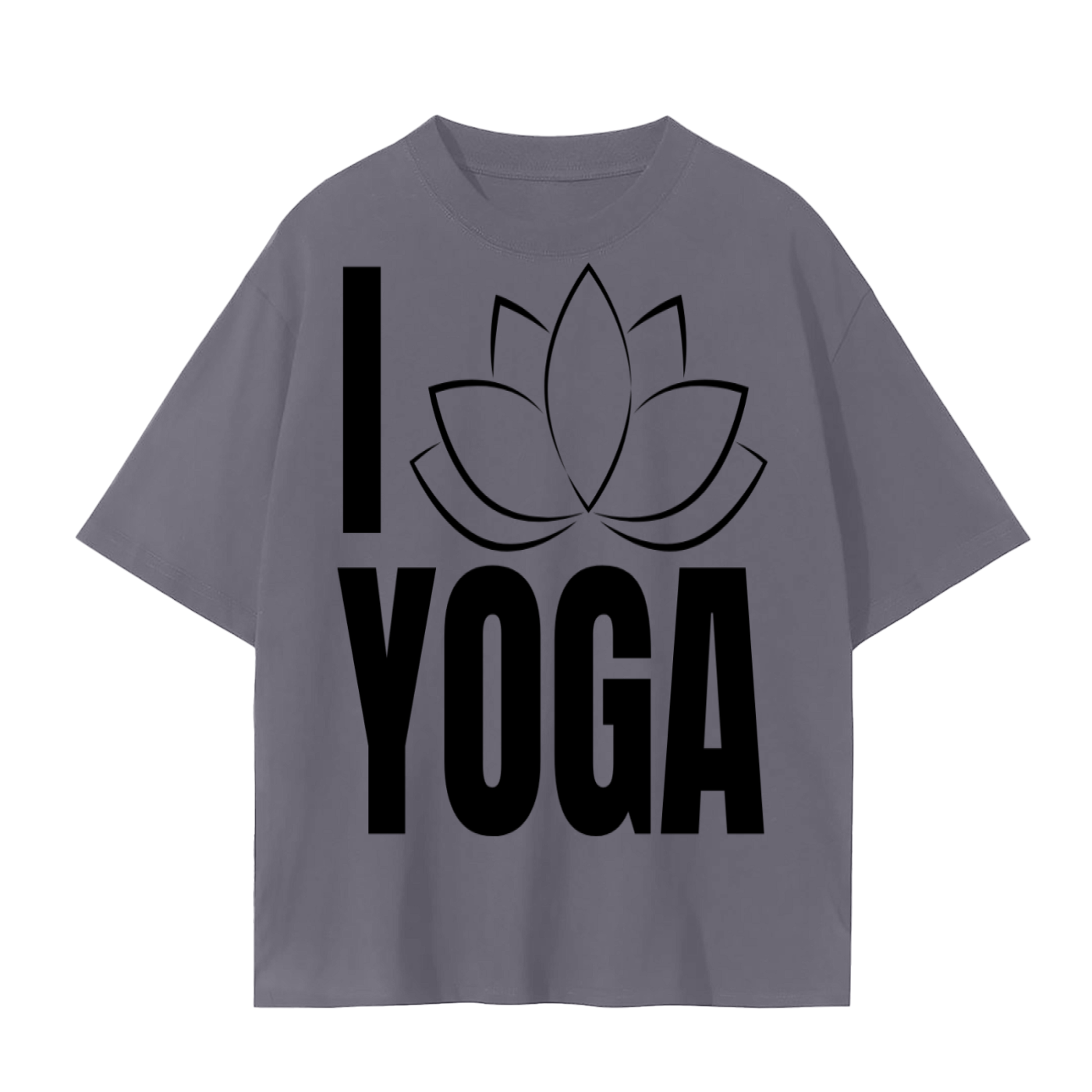 I Love Yoga Lotus T-Shirt | Mindful Flow Cotton Tee