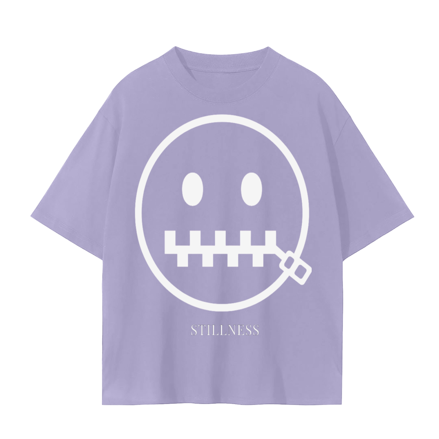 Quiet. Shut Mouth. Stillness. T-Shirt | Minimal Mindfulness Cotton Tee