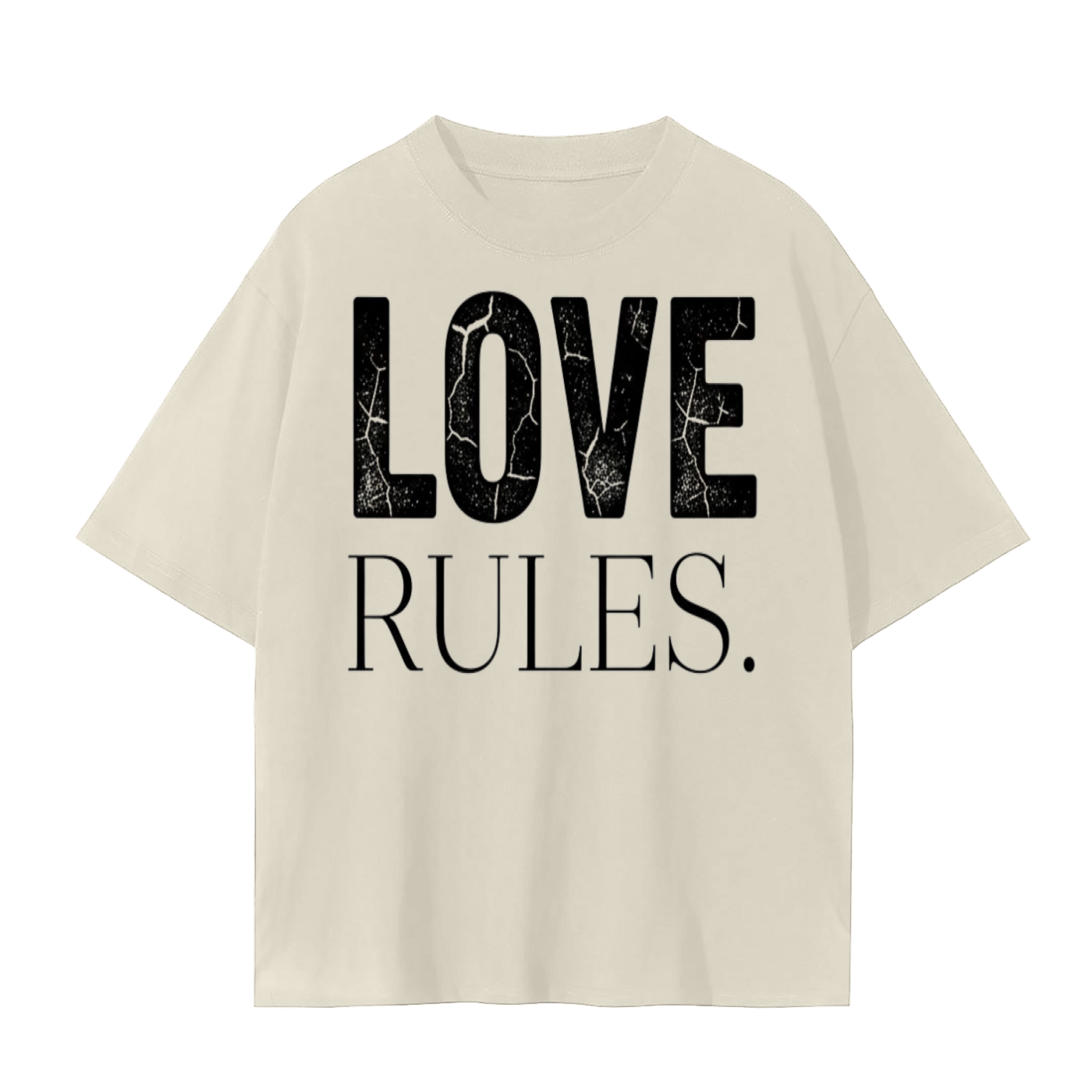 Love Rules T-Shirt | Soul Fitted Brands | Heart-Centered Statement Tee