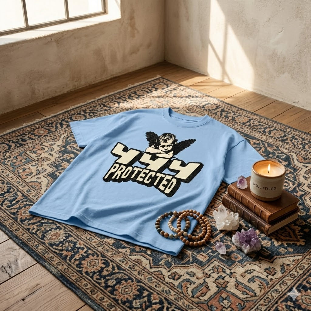 444 Angel Protection Shirt | Spiritual Streetwear | Oversized Graphic Tee | Unisex Cotton T-Shirt