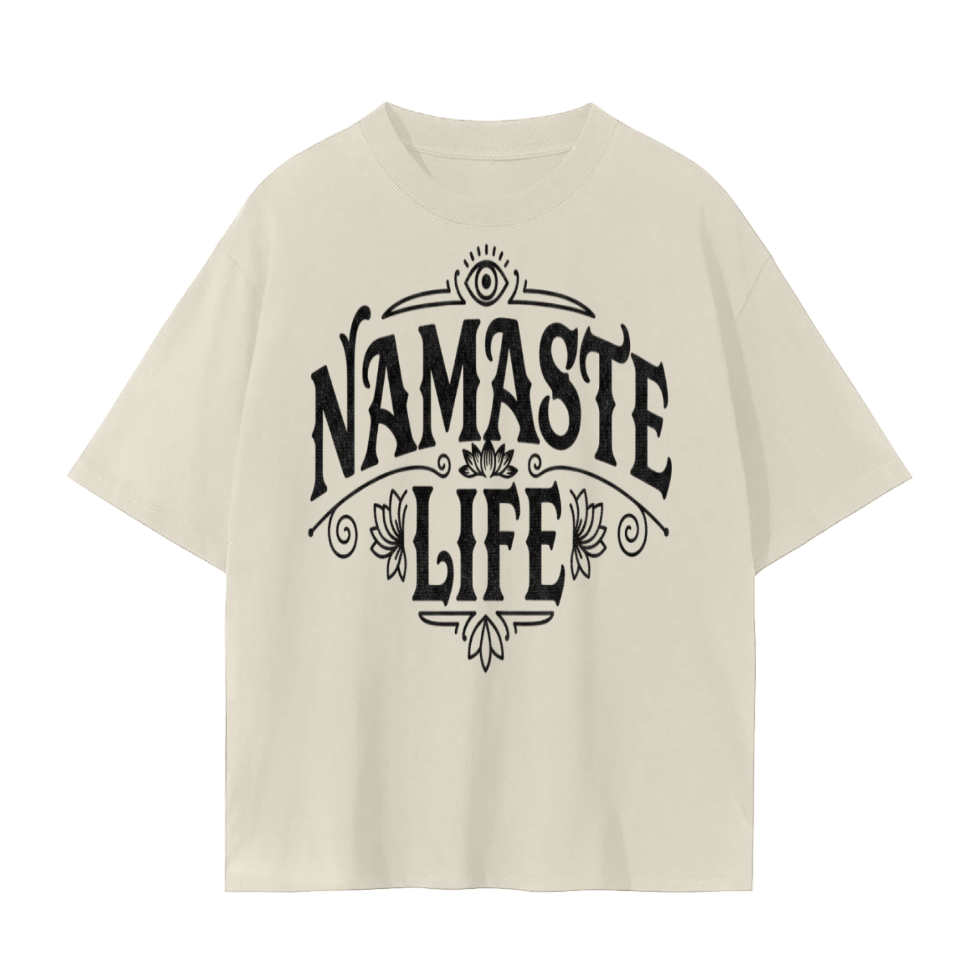 Namaste Life T-Shirt | Mindful Living Statement Cotton Tee