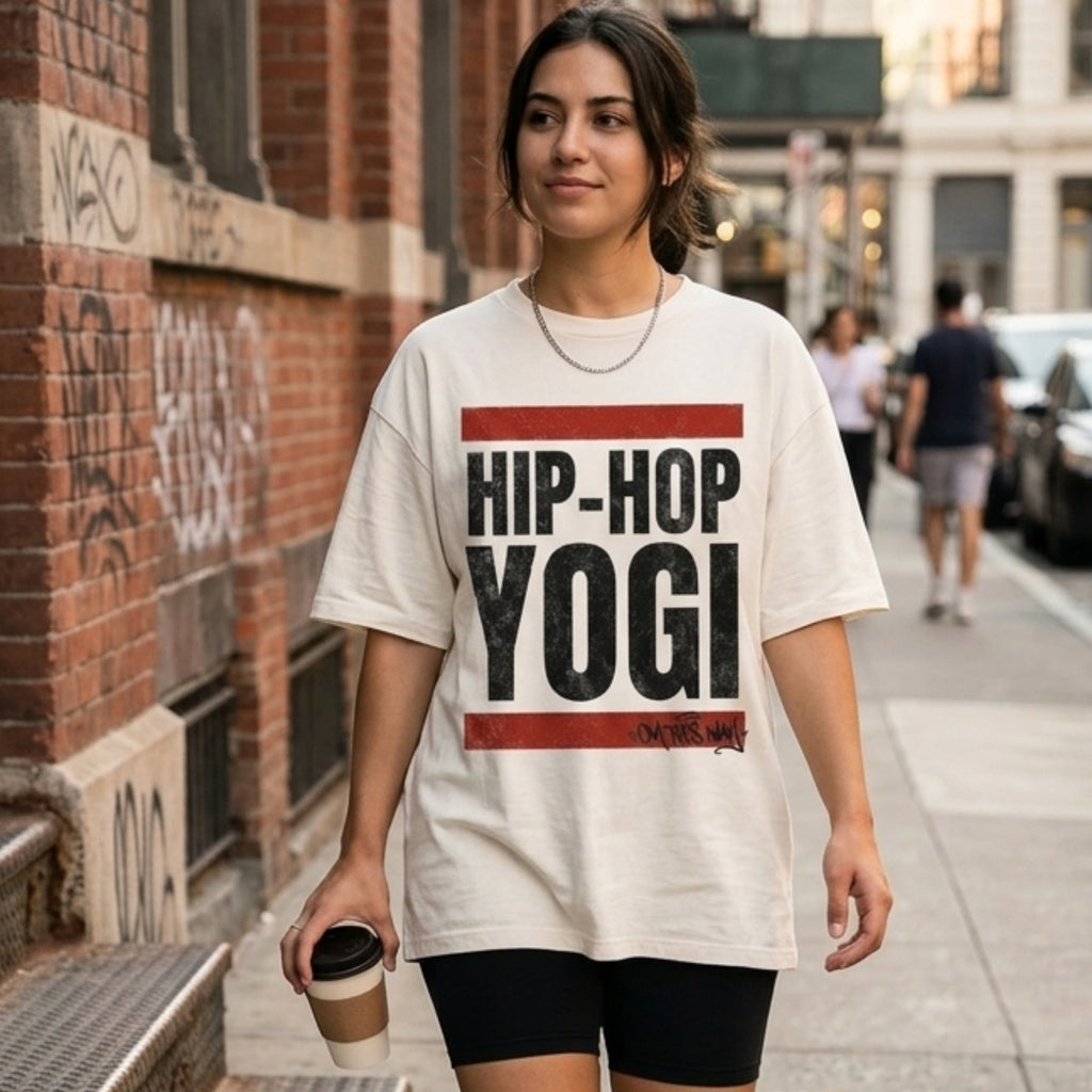 Hip Hop Yogi T-Shirt | Soul Fitted Brands  |Urban Mindfulness Streetwear | Black Words