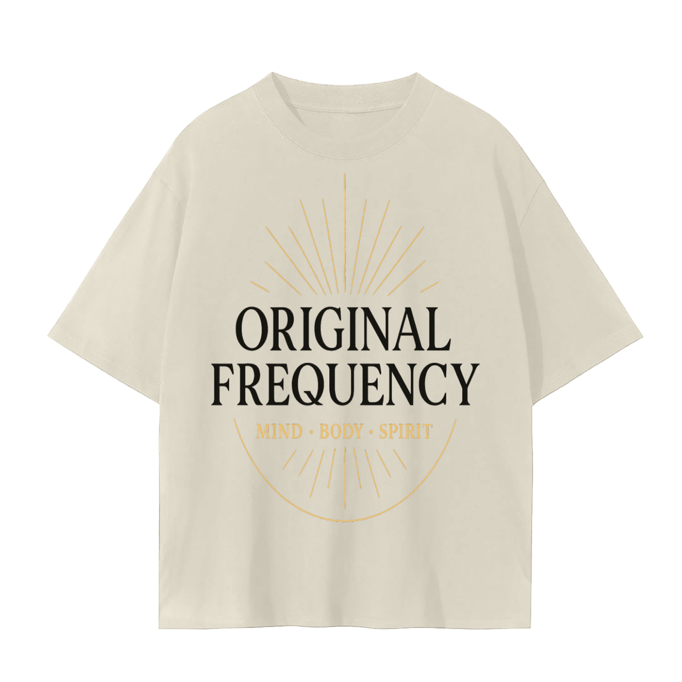 Original Frequency Mind Body Spirit T-Shirt | High Vibration Conscious Living Tee | Spiritual Streetwear Shirt
