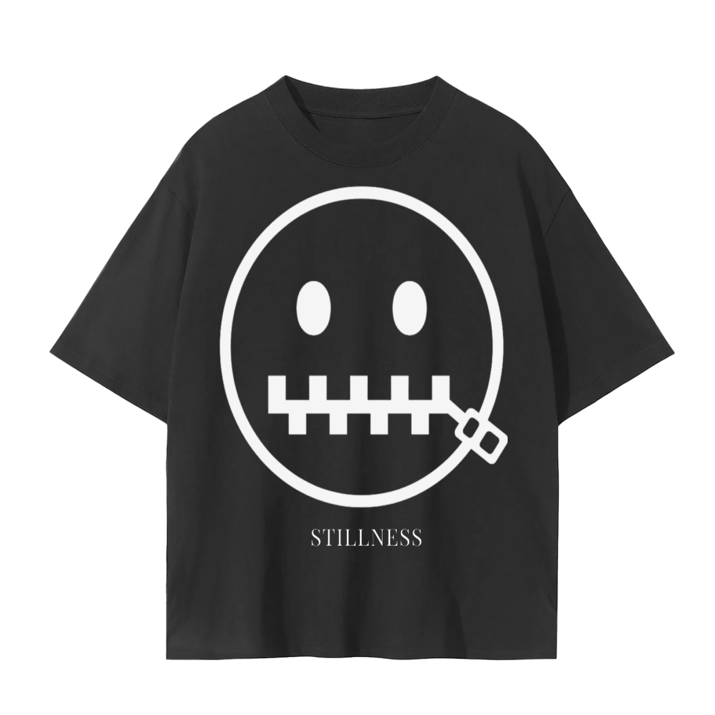 Quiet. Shut Mouth. Stillness. T-Shirt | Minimal Mindfulness Cotton Tee