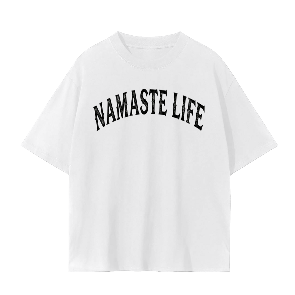 Yoga Life 2Pac Style T-Shirt | Bold Tattoo Script Streetwear Tee | Hip Hop Yoga Trap Zen Shirt