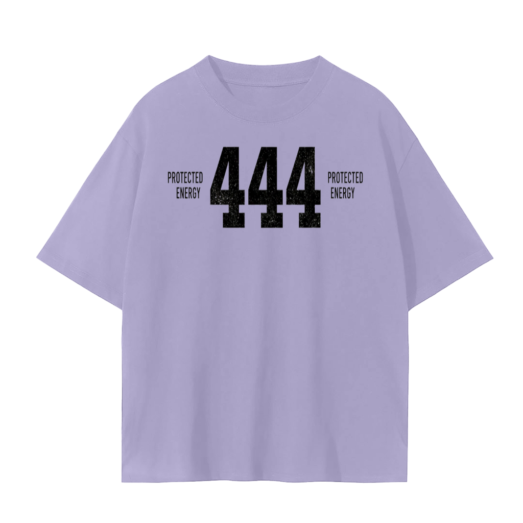 444 Protected Energy T-Shirt | Angel Number Spiritual Alignment Cotton Tee