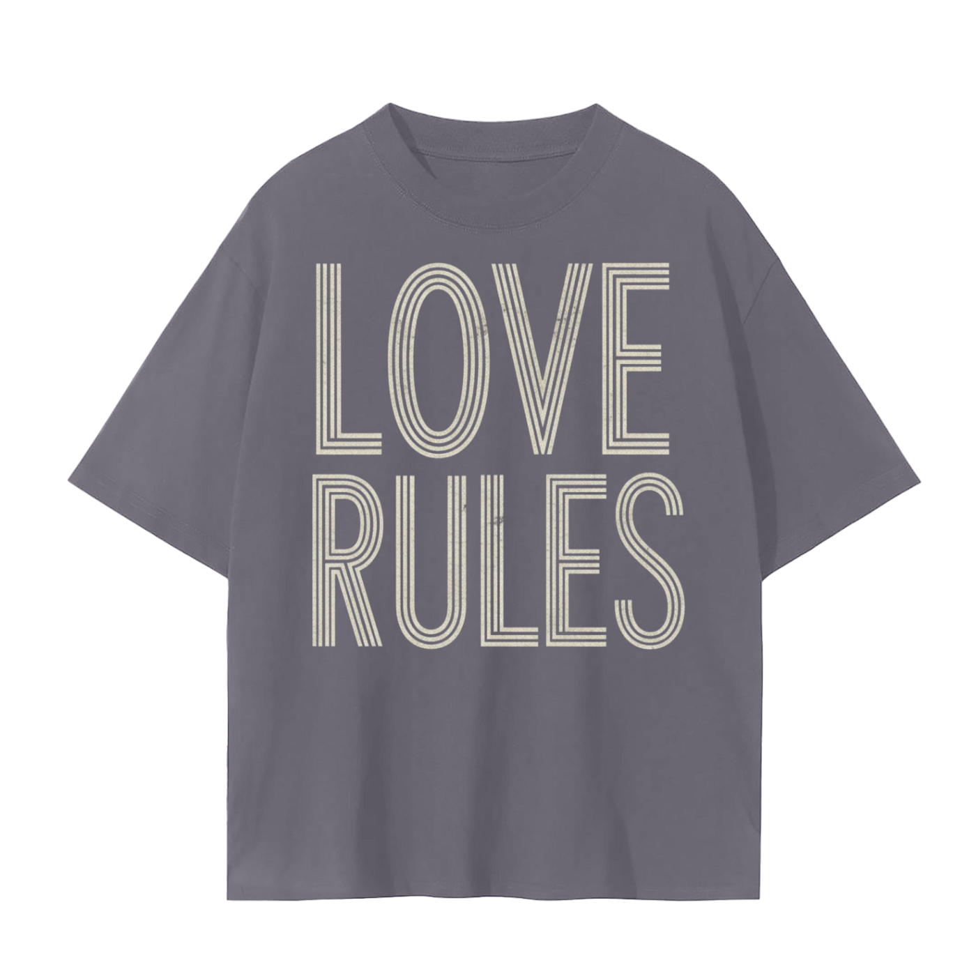 Love Rules T-Shirt | Soul Fitted Brands | Heart-Centered Statement Tee
