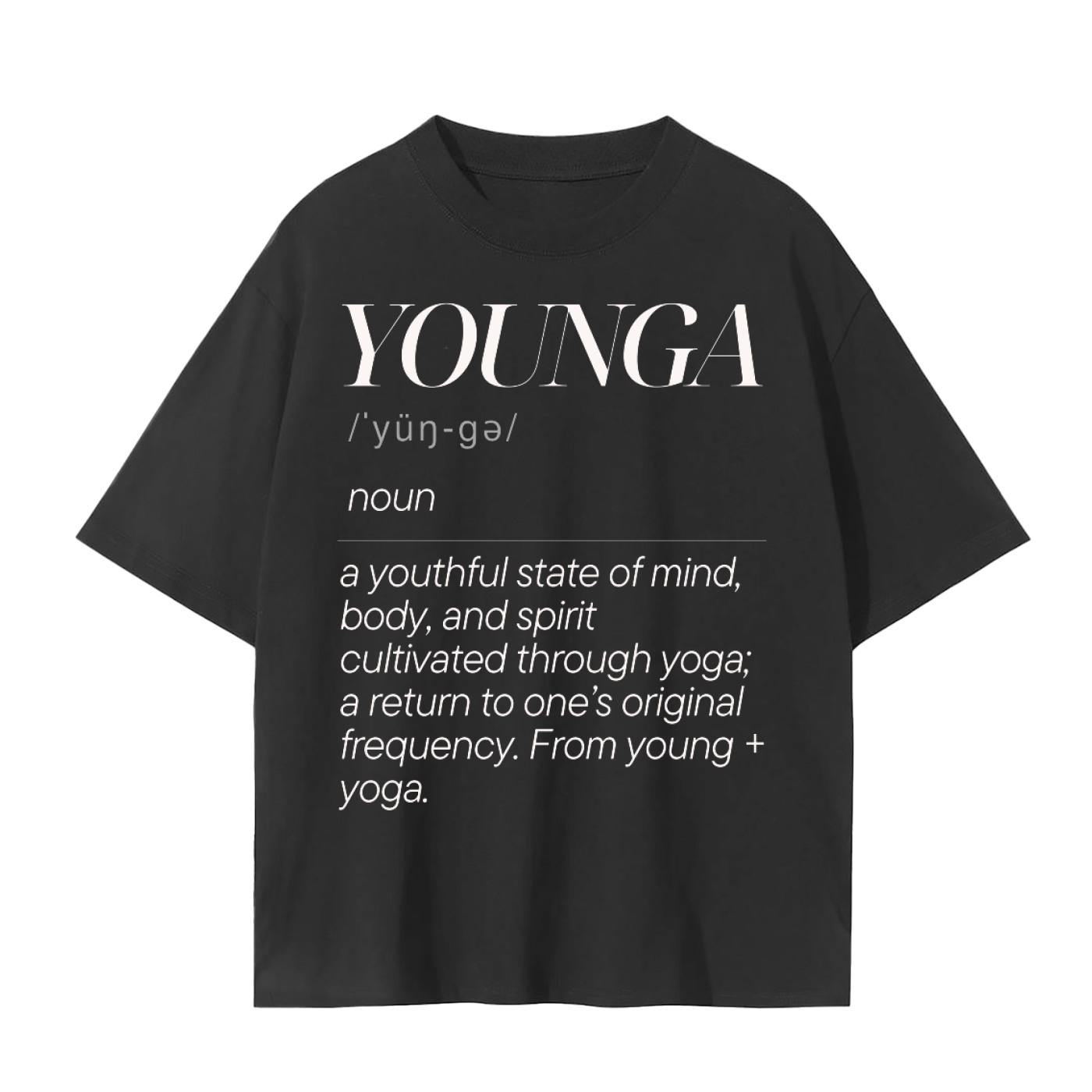 Younga T-Shirt | Young + Yoga Mindful Lifestyle Cotton Tee