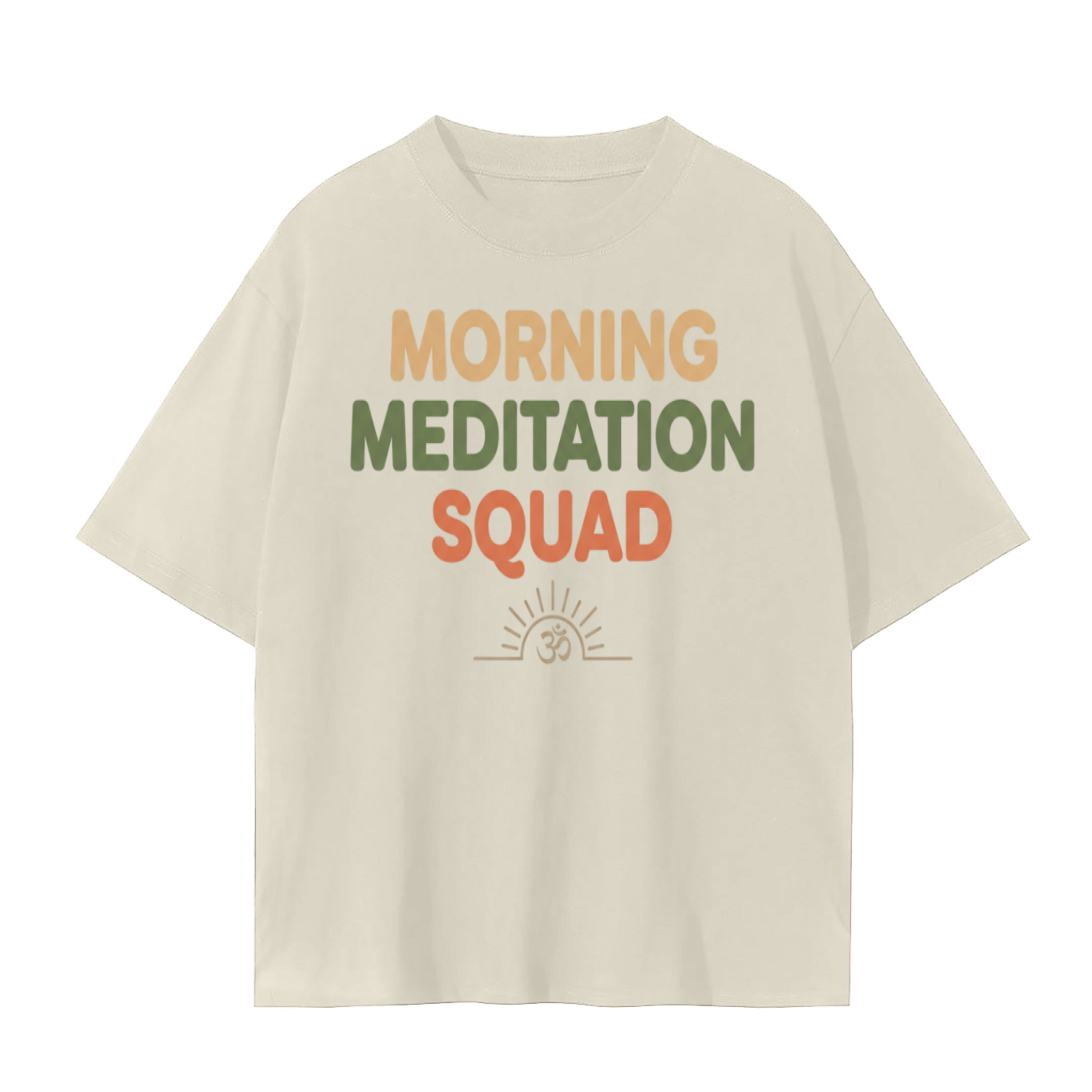 Morning Meditation Squad T-Shirt | Sunrise Yoga Cotton Tee