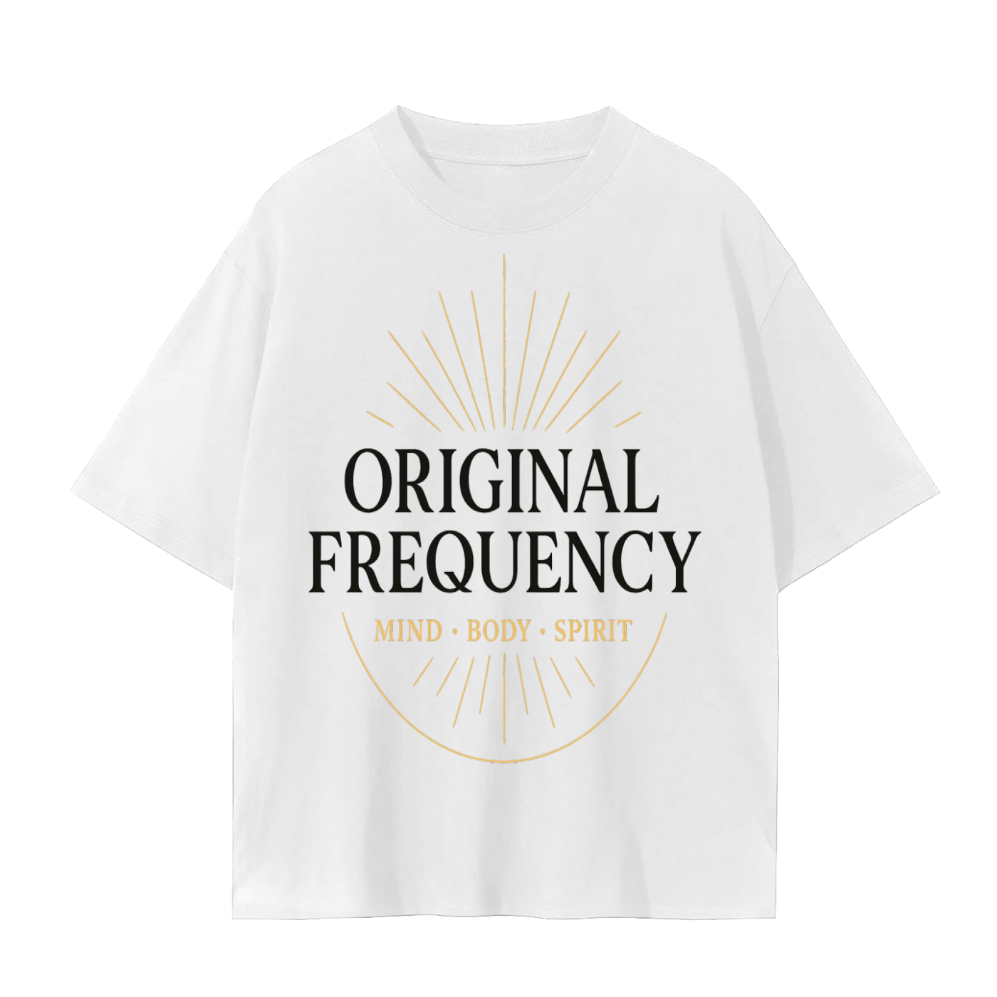 Original Frequency Mind Body Spirit T-Shirt | High Vibration Conscious Living Tee | Spiritual Streetwear Shirt