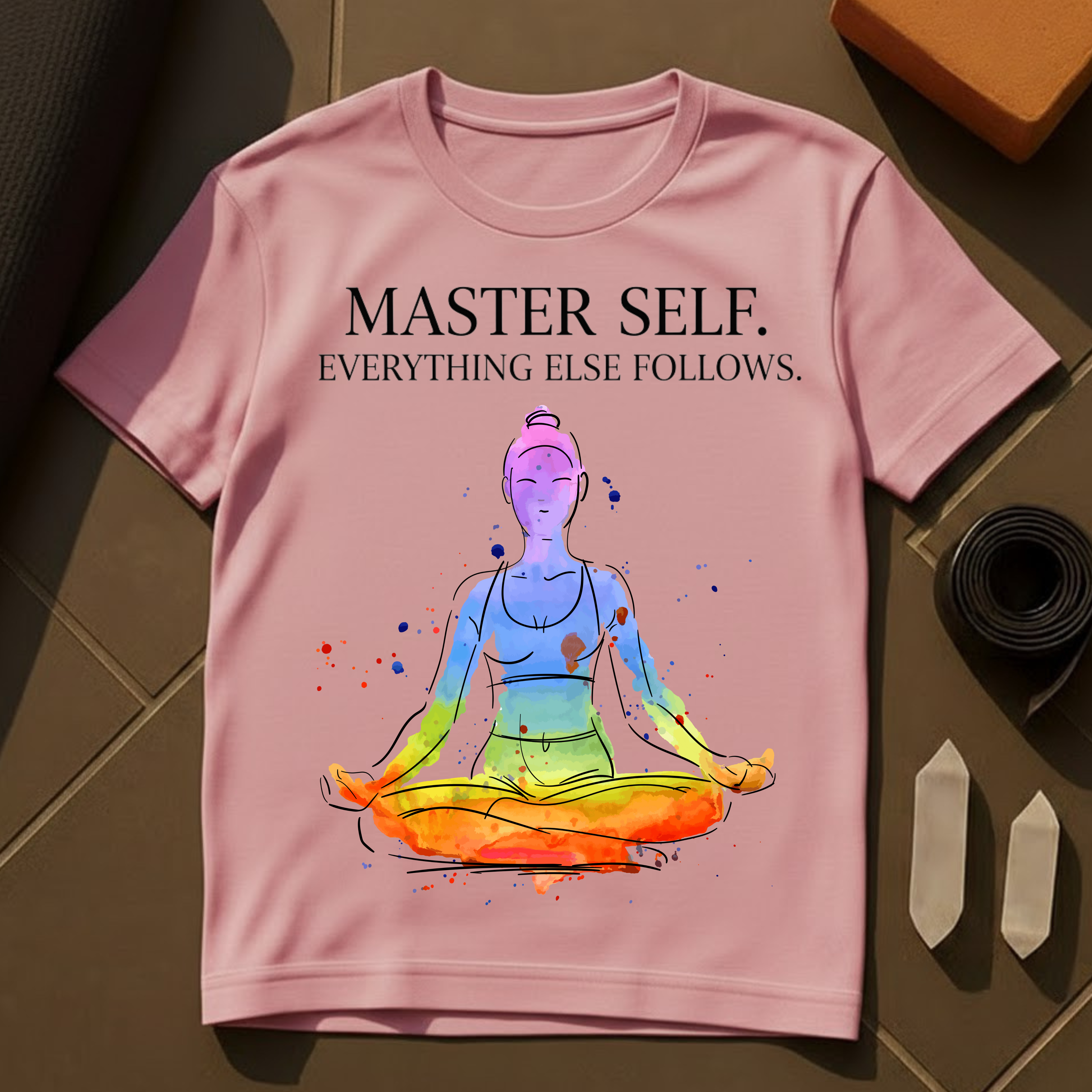 Chakra – Master Self Everything Else Follows T-Shirt | Yoga & Meditation Cotton Tee