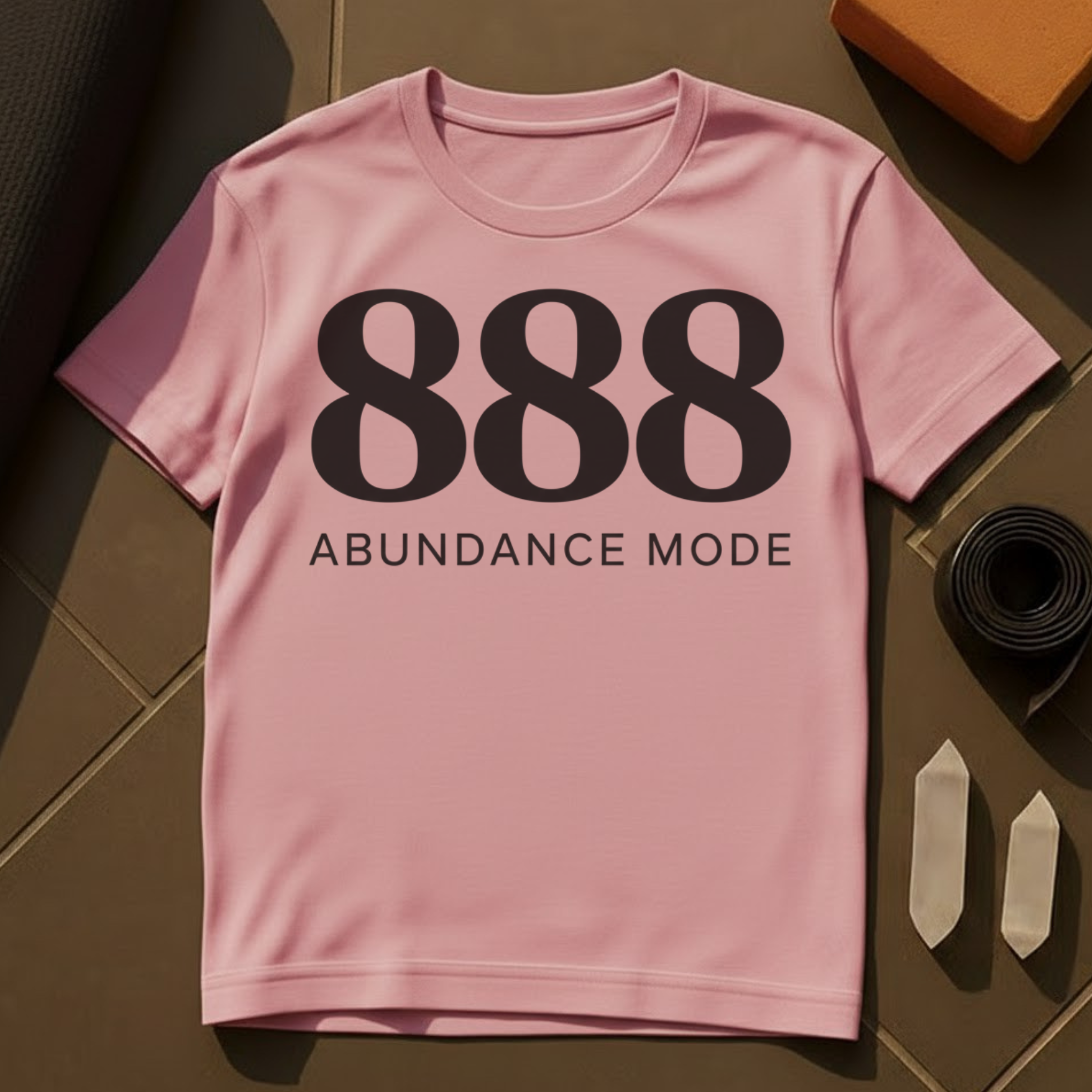 Abundance Mode 888 T-Shirt | Manifestation & Prosperity Mindset Cotton Tee