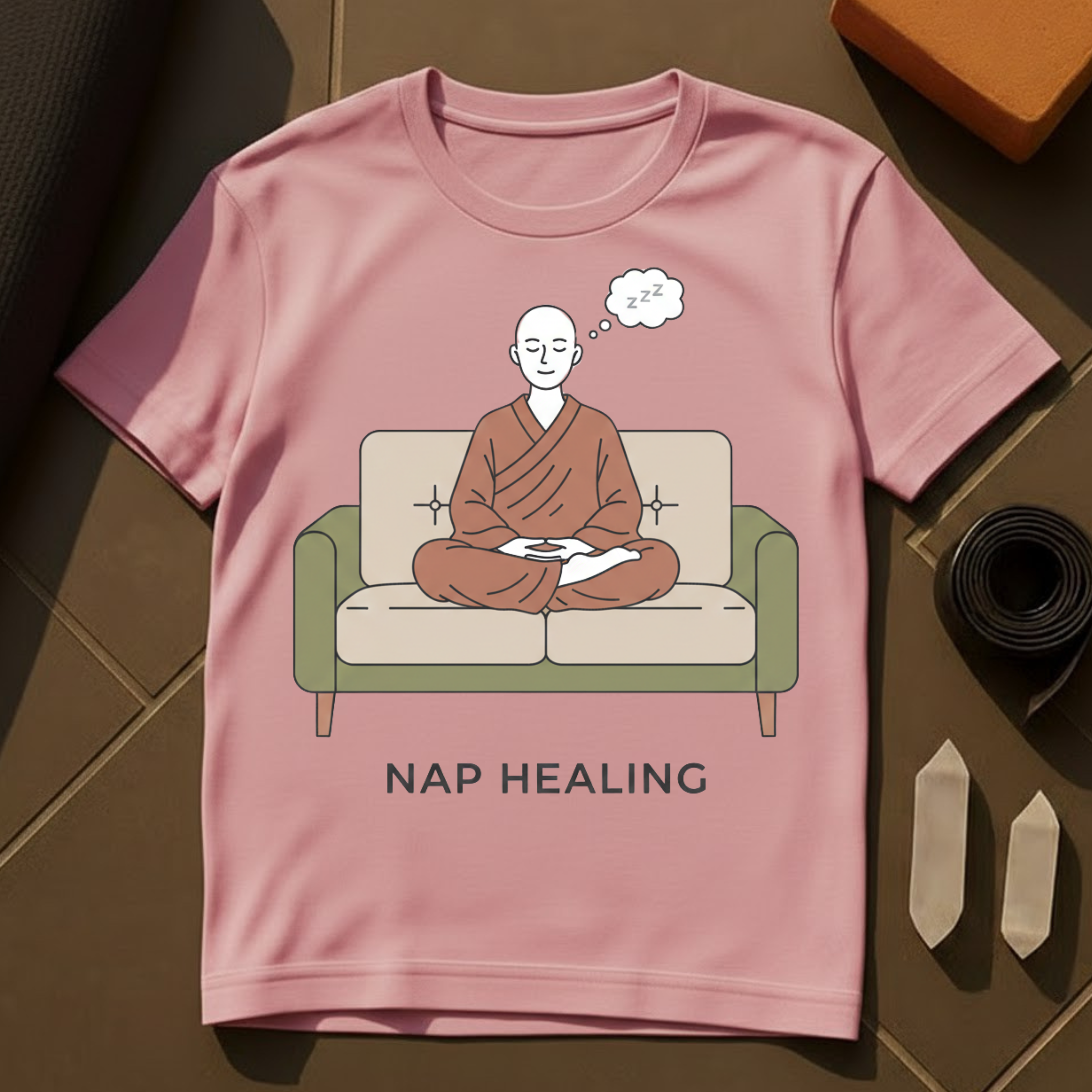 Nap Healing T-Shirt | Rest Is Productive Cotton Graphic Tee