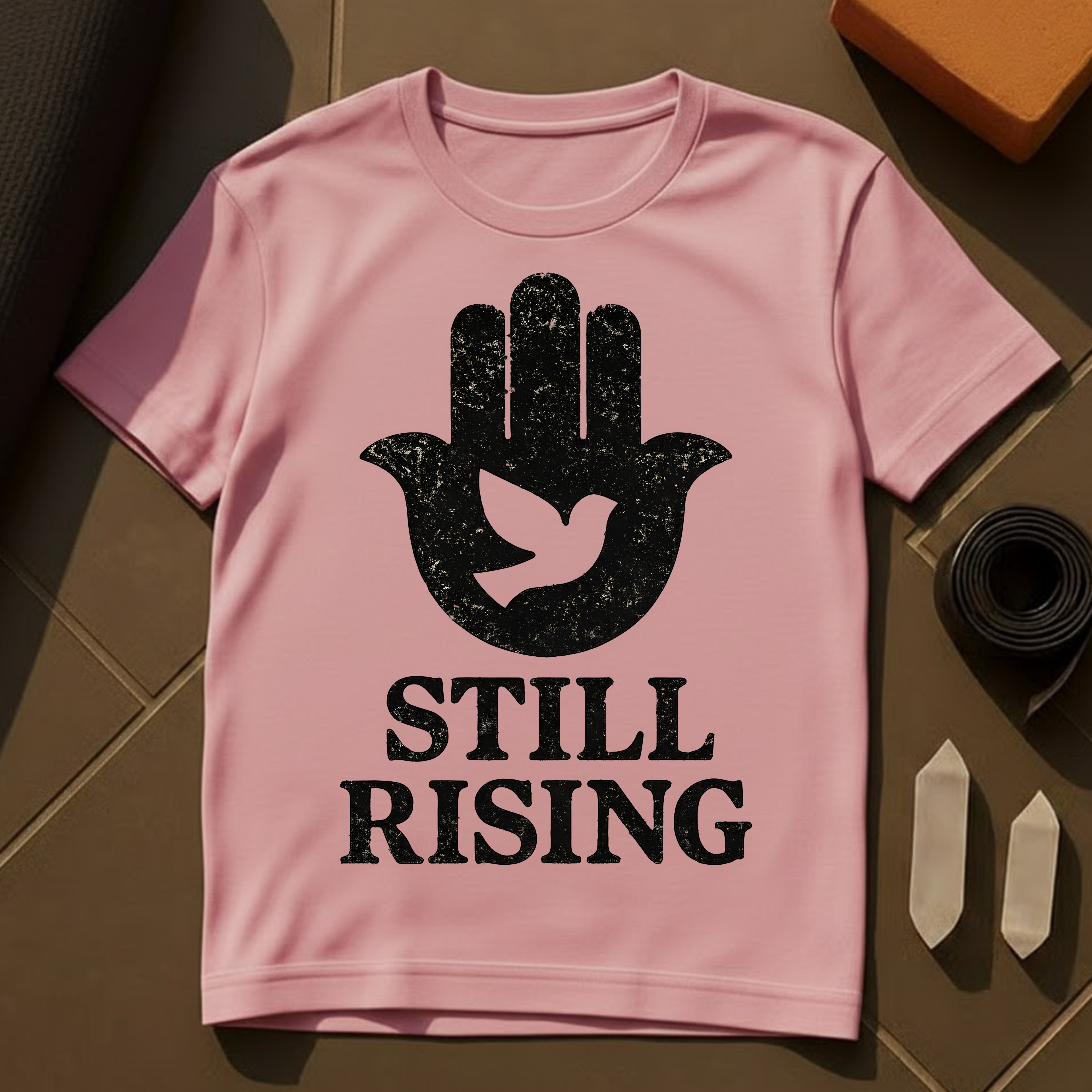 Still Rising Hamsa T-Shirt | Protection & Resilience Spiritual Cotton Tee