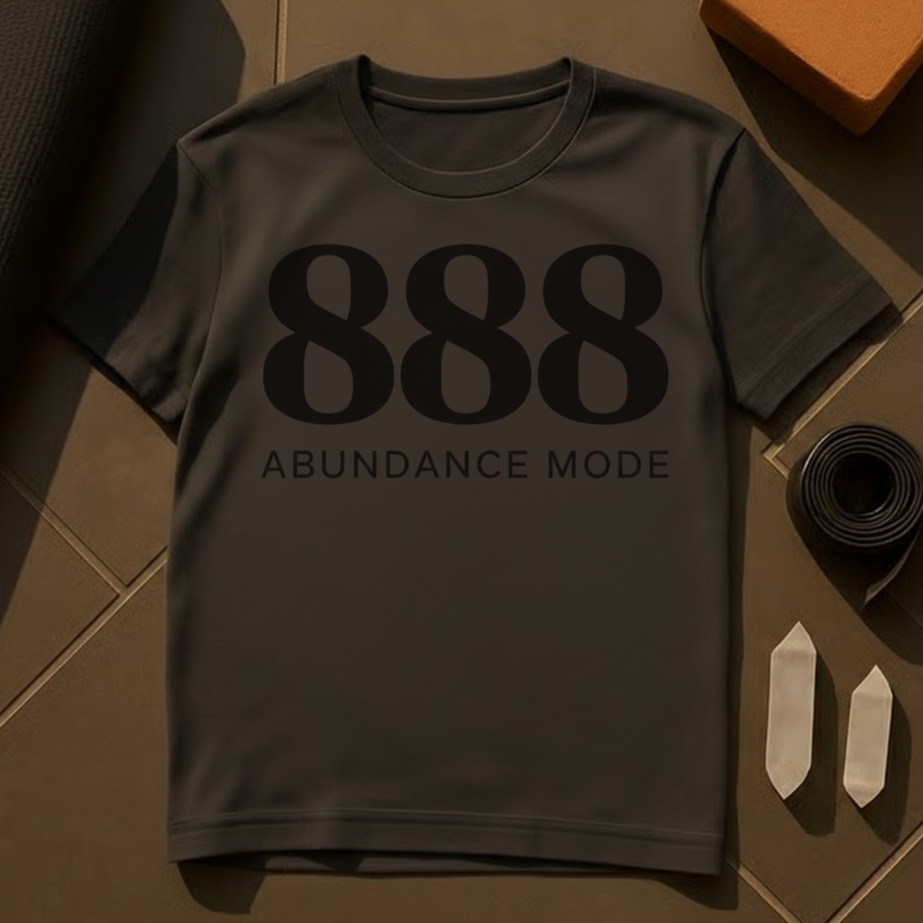 Abundance Mode 888 T-Shirt | Manifestation & Prosperity Mindset Cotton Tee