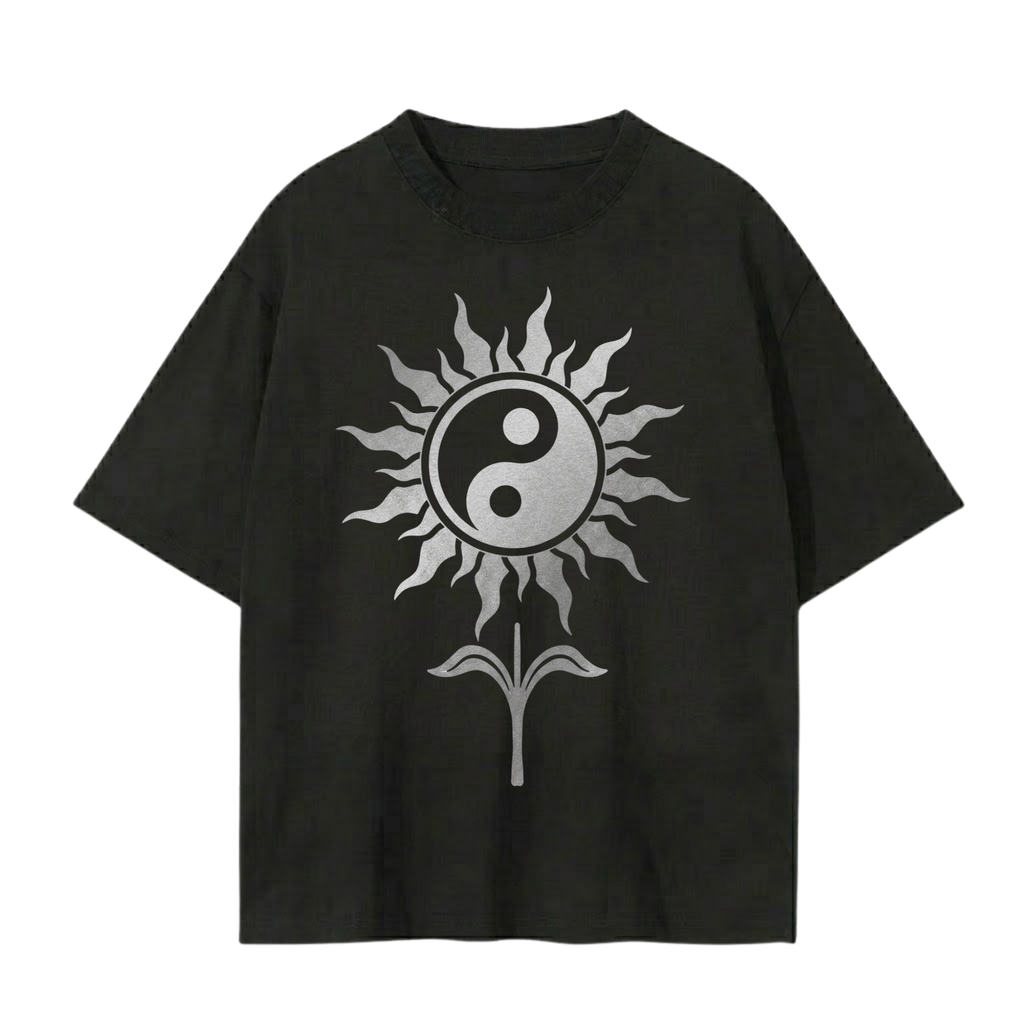Yin Yang Flower T-Shirt — Soul Fitted Streetwear
