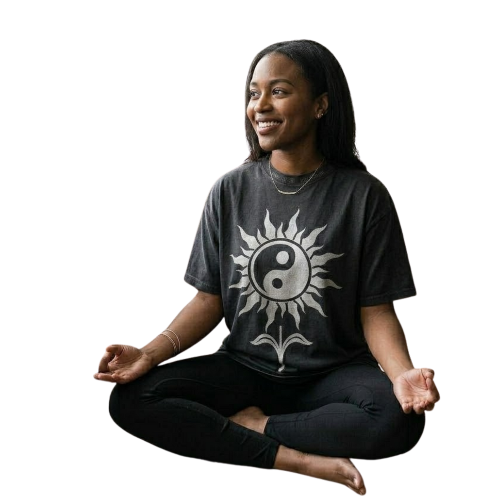 Yin Yang Flower T-Shirt — Soul Fitted Streetwear