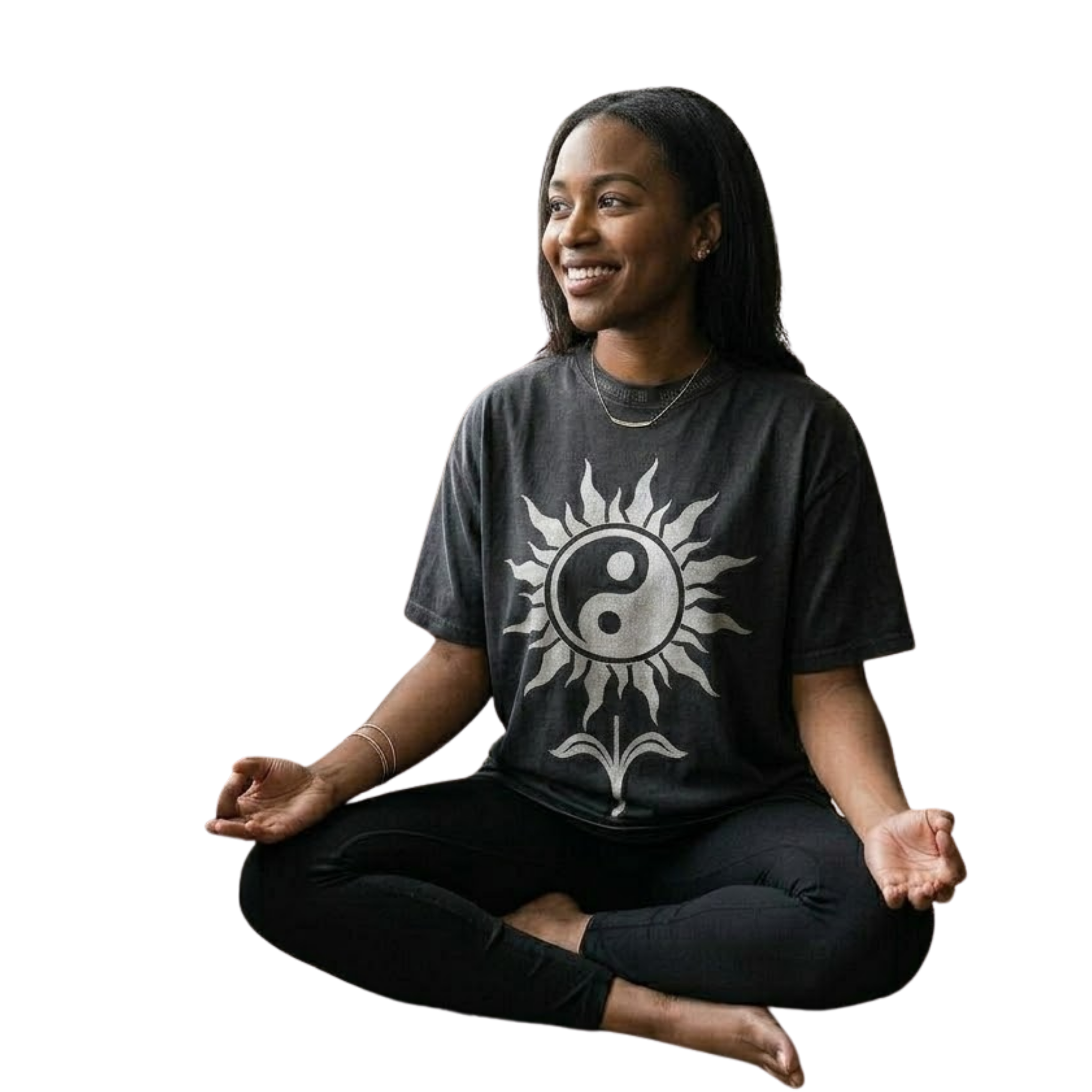 Yin Yang Flower T-Shirt — Soul Fitted Streetwear