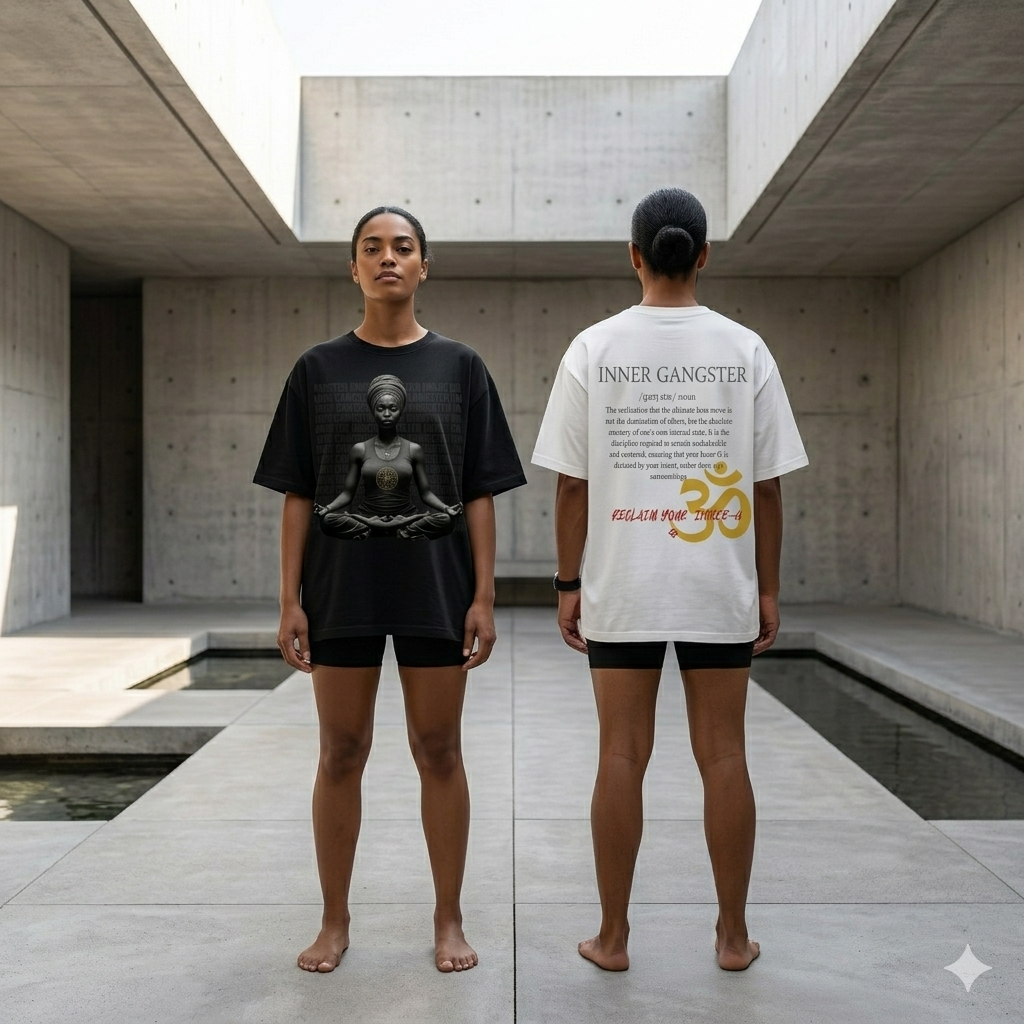 Inner Gangster T-Shirt | Spiritual Streetwear Oversized Tee | Soul Fitted