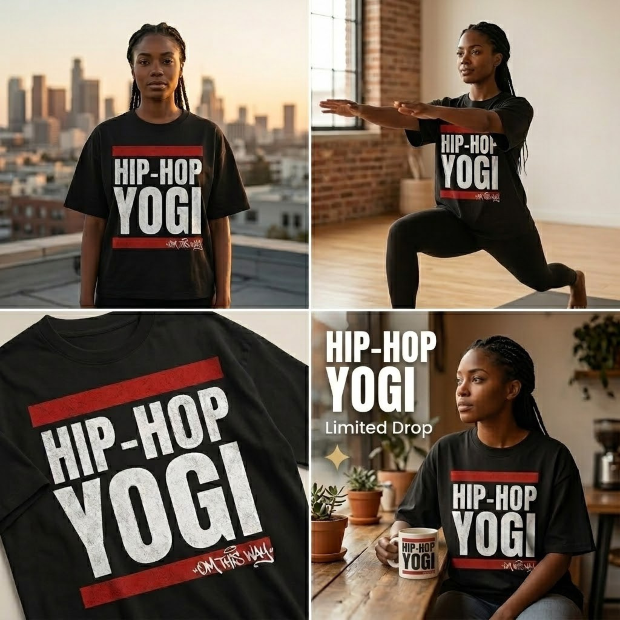 Hip Hop Yogi T-Shirt | Soul Fitted Brands | Urban Mindfulness Streetwear
