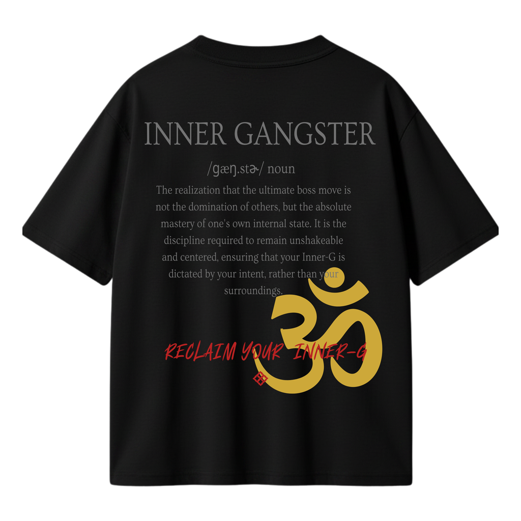 Inner Gangster T-Shirt | Spiritual Streetwear Oversized Tee | Soul Fitted