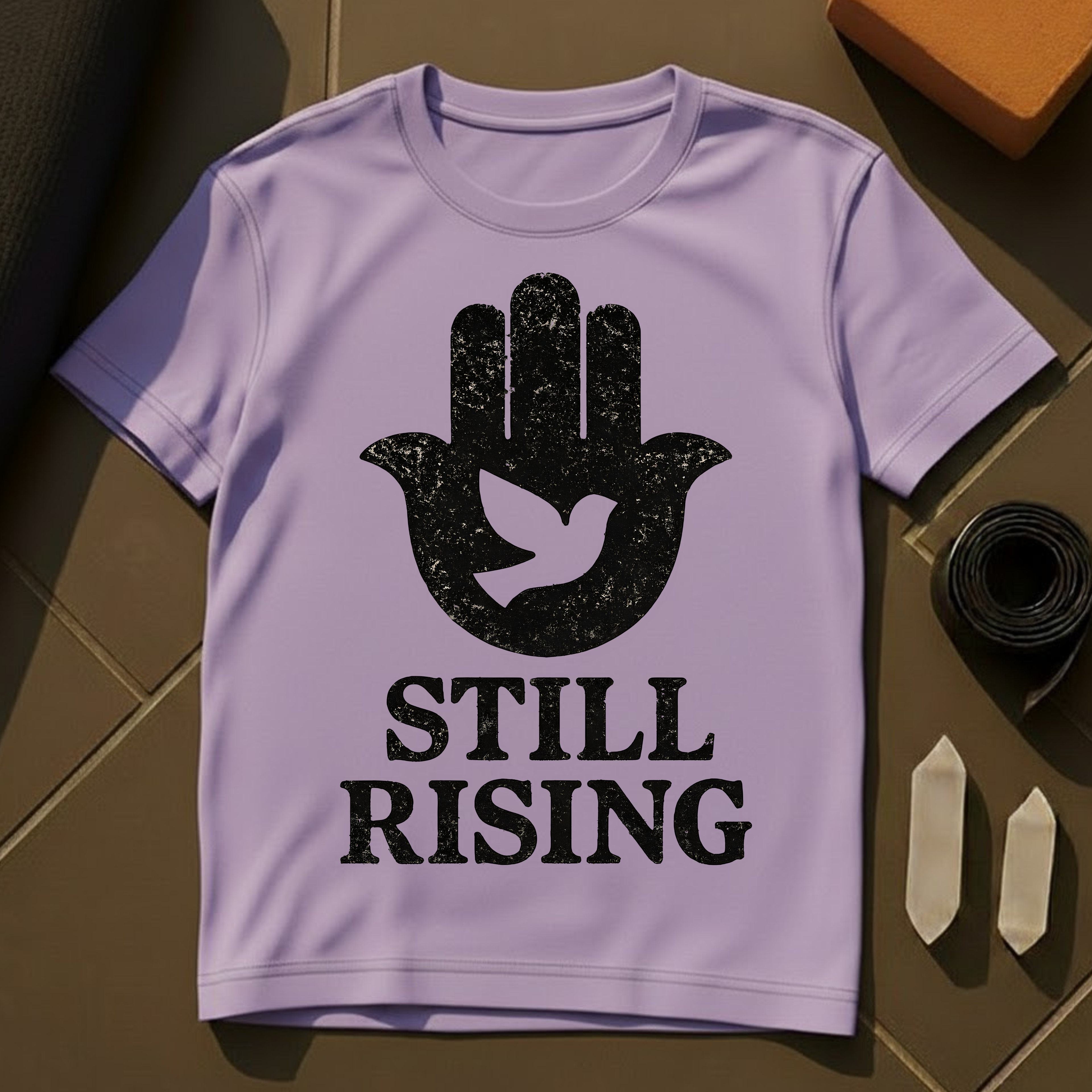 Still Rising Hamsa T-Shirt | Protection & Resilience Spiritual Cotton Tee