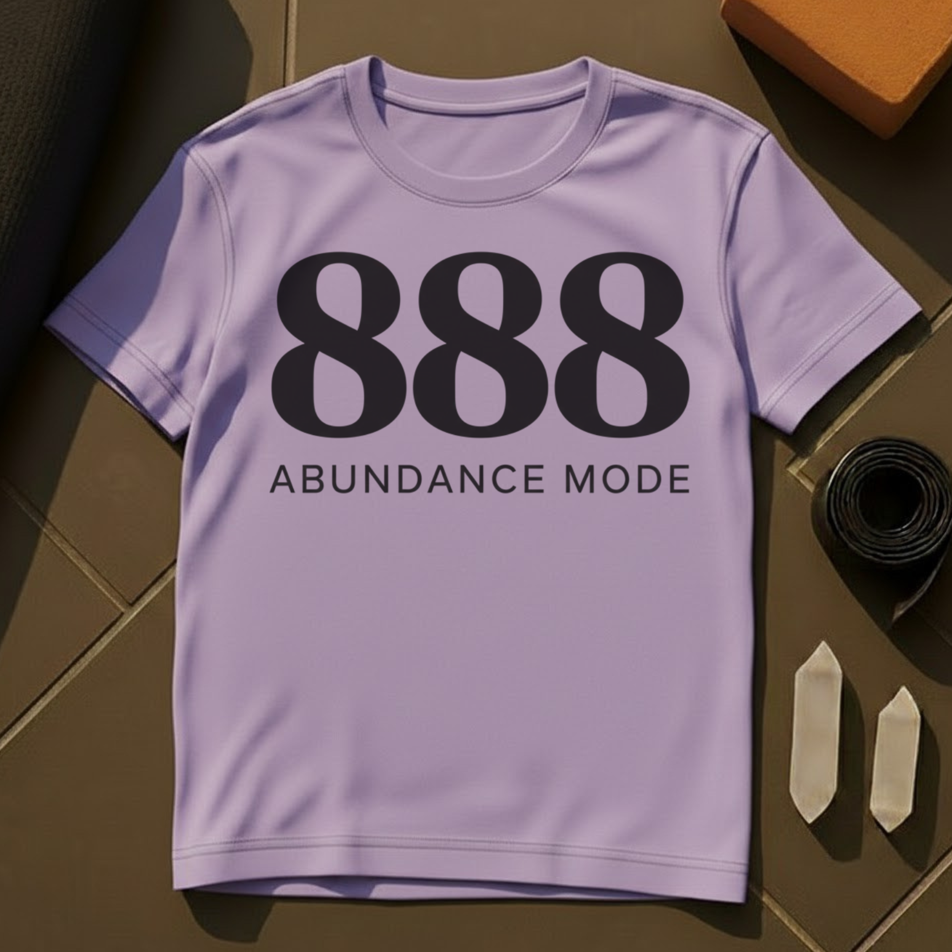 Abundance Mode 888 T-Shirt | Manifestation & Prosperity Mindset Cotton Tee