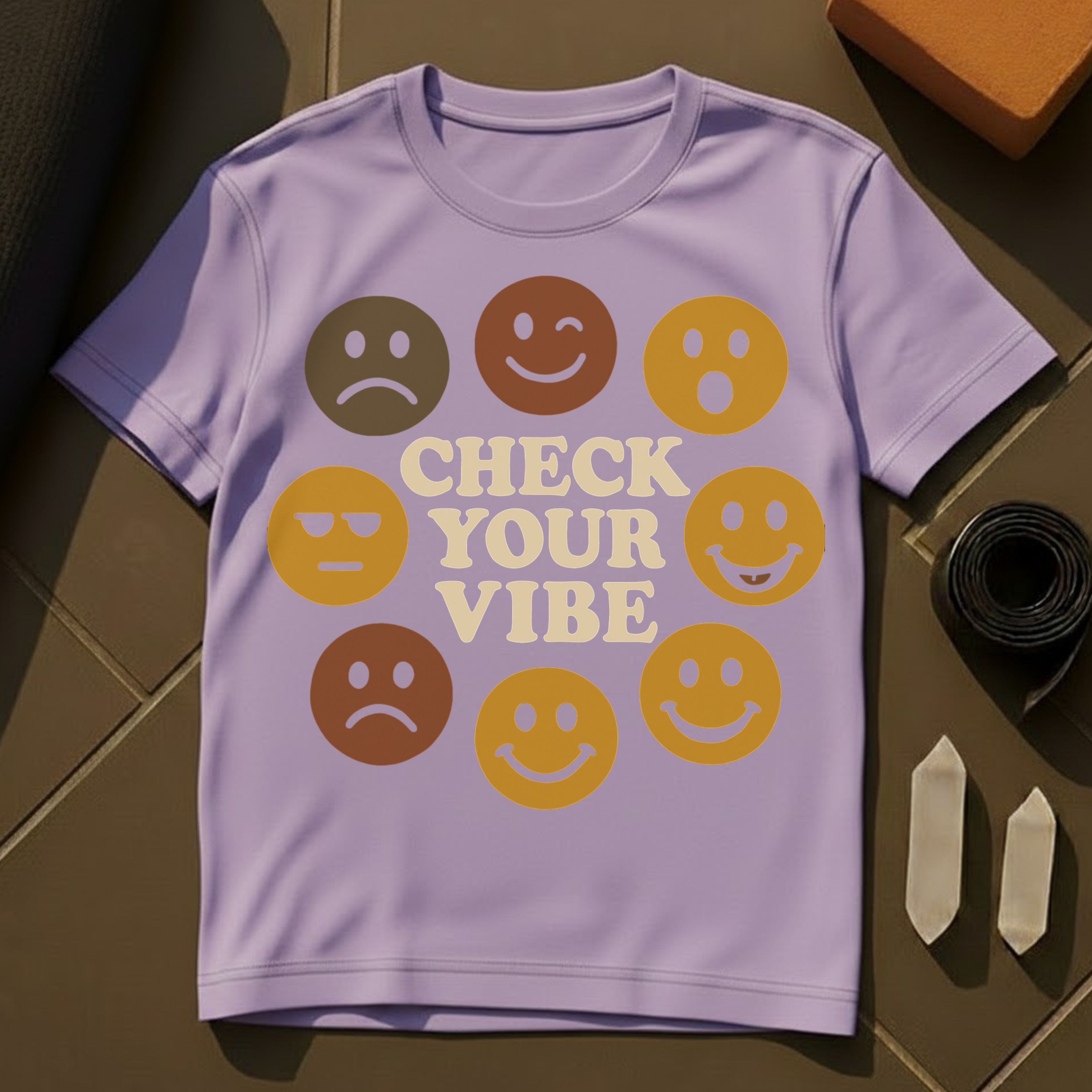 Check Your Vibe T-Shirt | High Vibration Mindfulness Cotton Tee