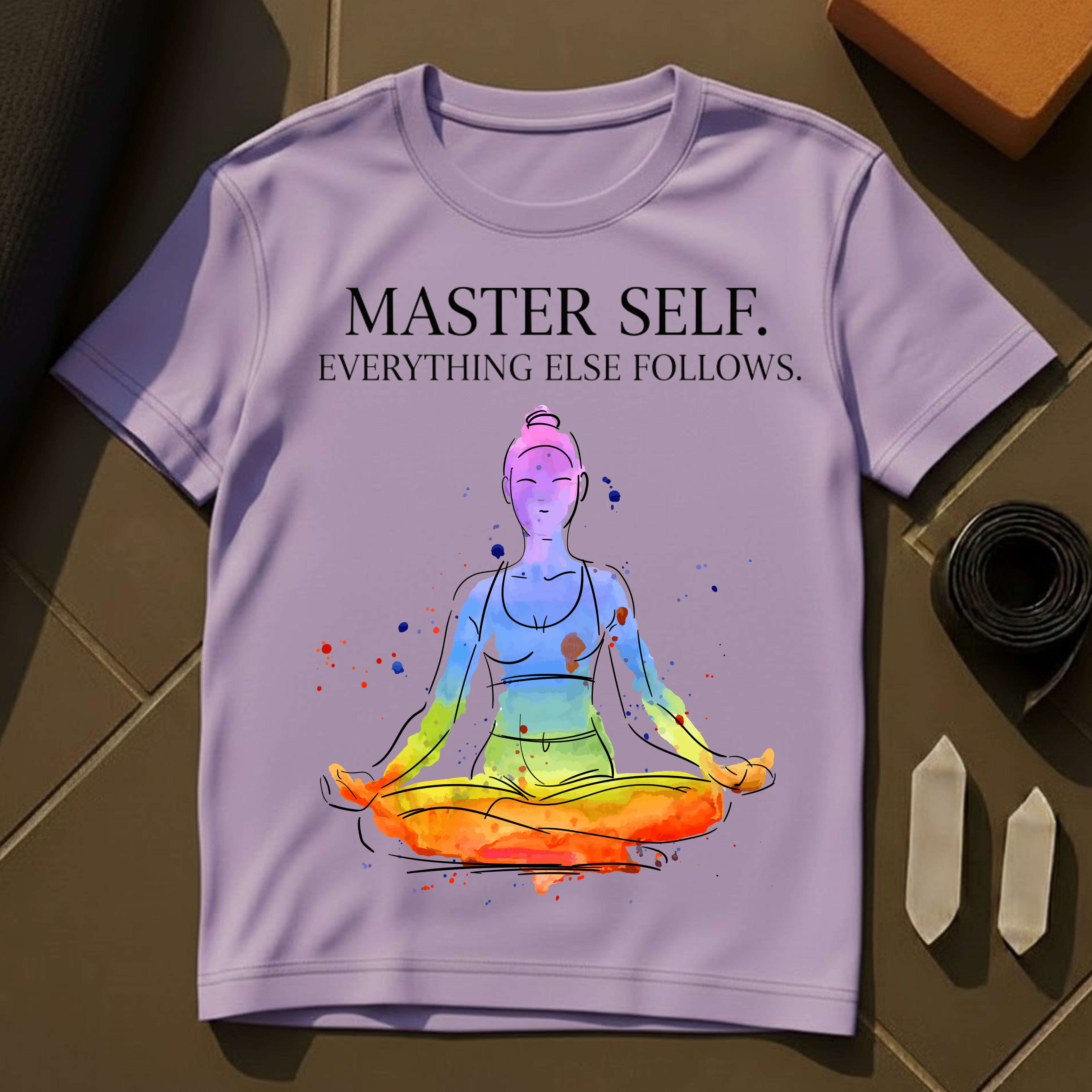 Chakra – Master Self Everything Else Follows T-Shirt | Yoga & Meditation Cotton Tee