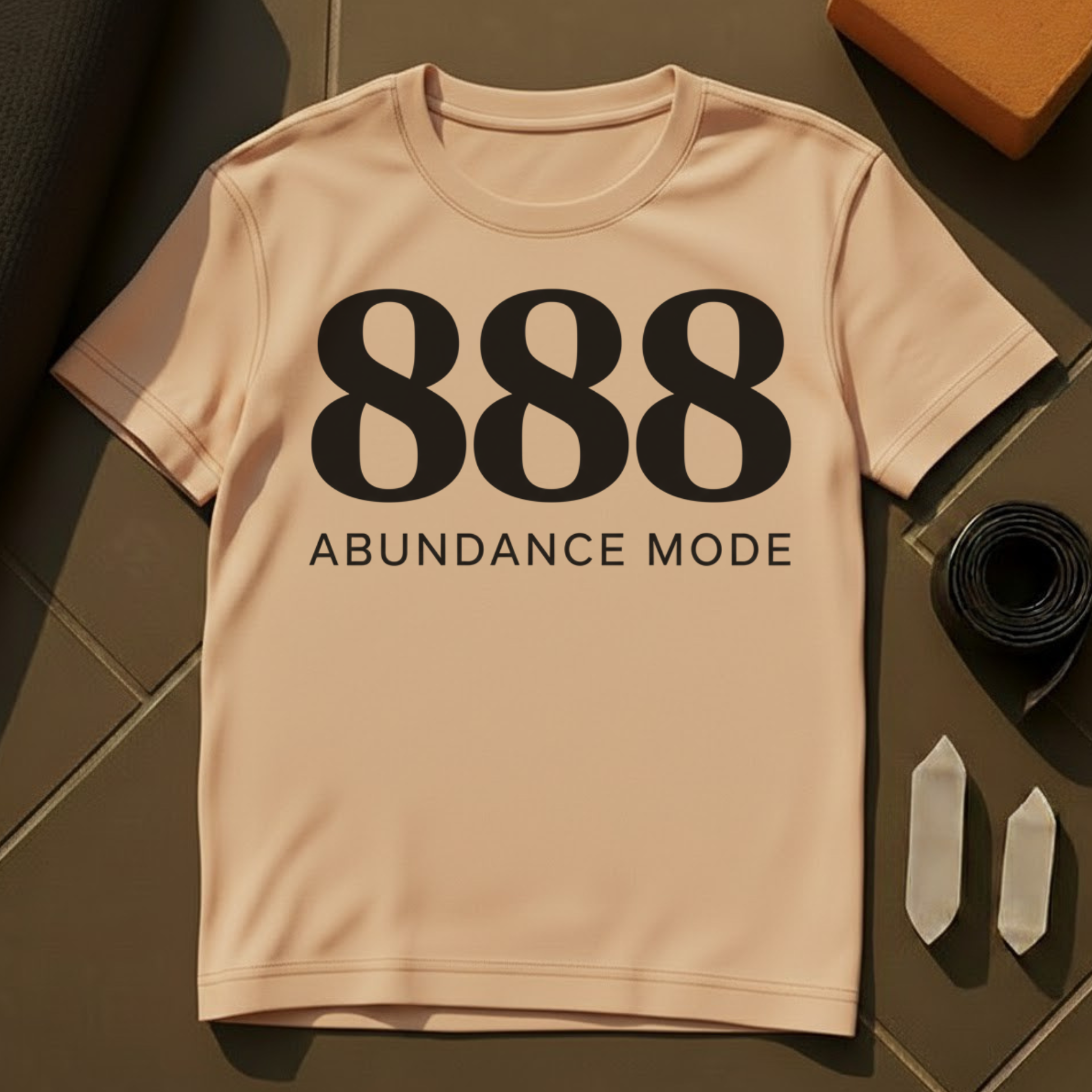 Abundance Mode 888 T-Shirt | Manifestation & Prosperity Mindset Cotton Tee