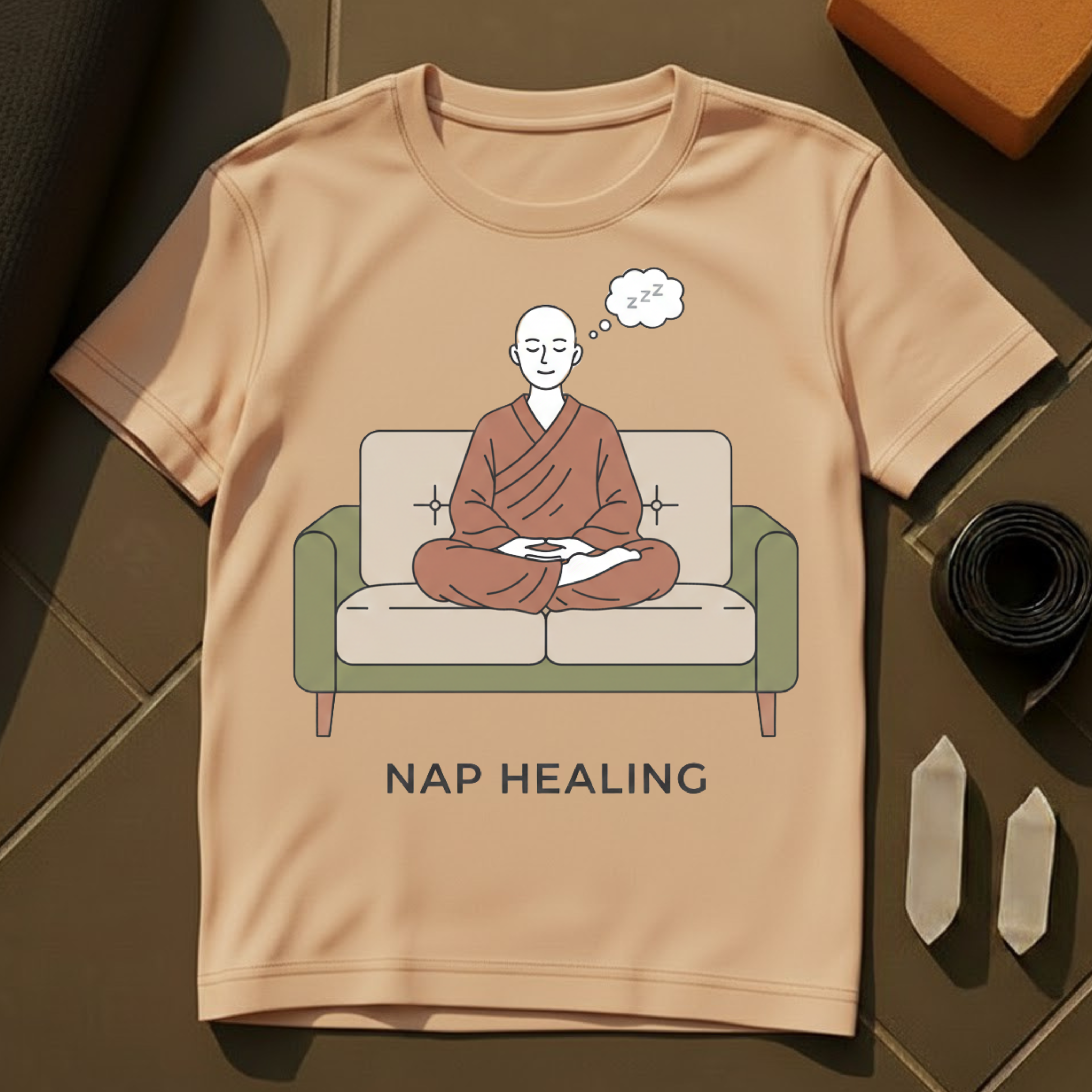 Nap Healing T-Shirt | Rest Is Productive Cotton Graphic Tee