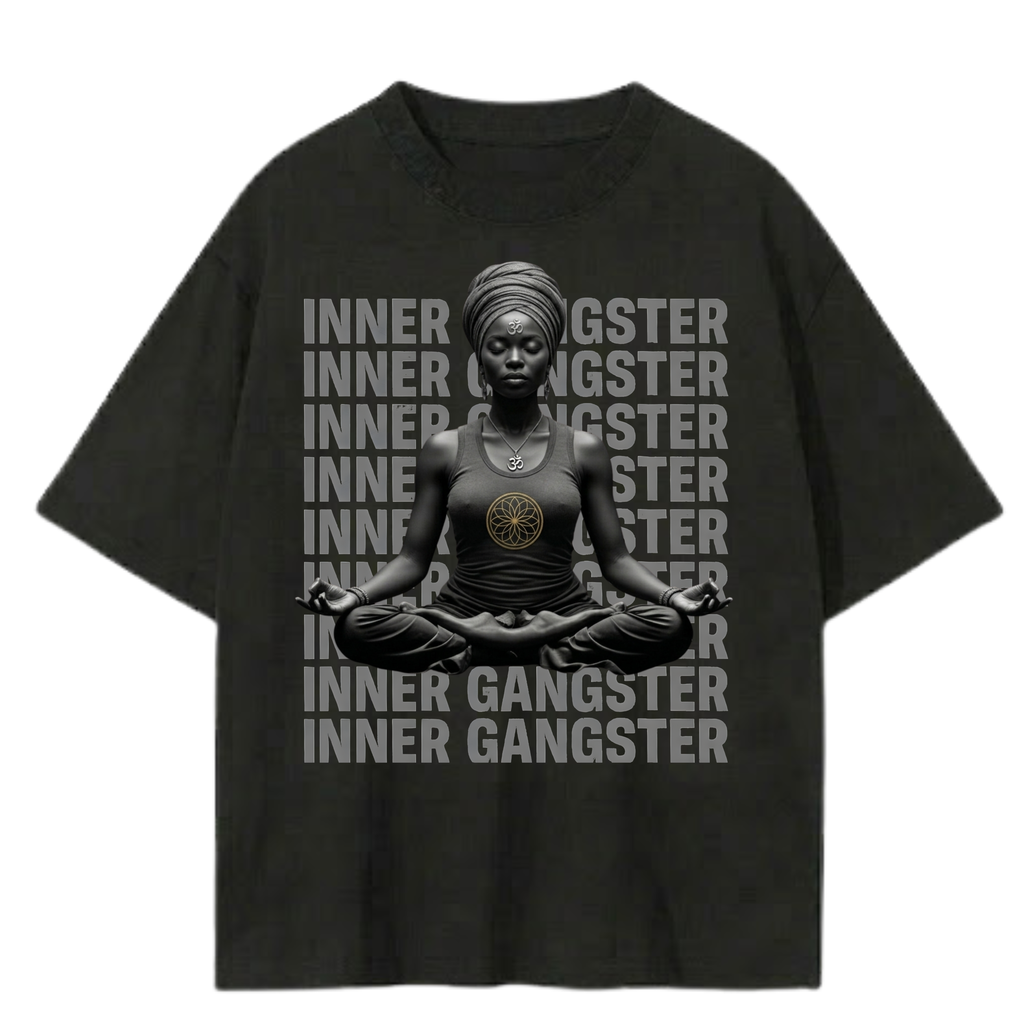 Inner Gangster T-Shirt | Spiritual Streetwear Oversized Tee | Soul Fitted | Sol Inner-G Revolution