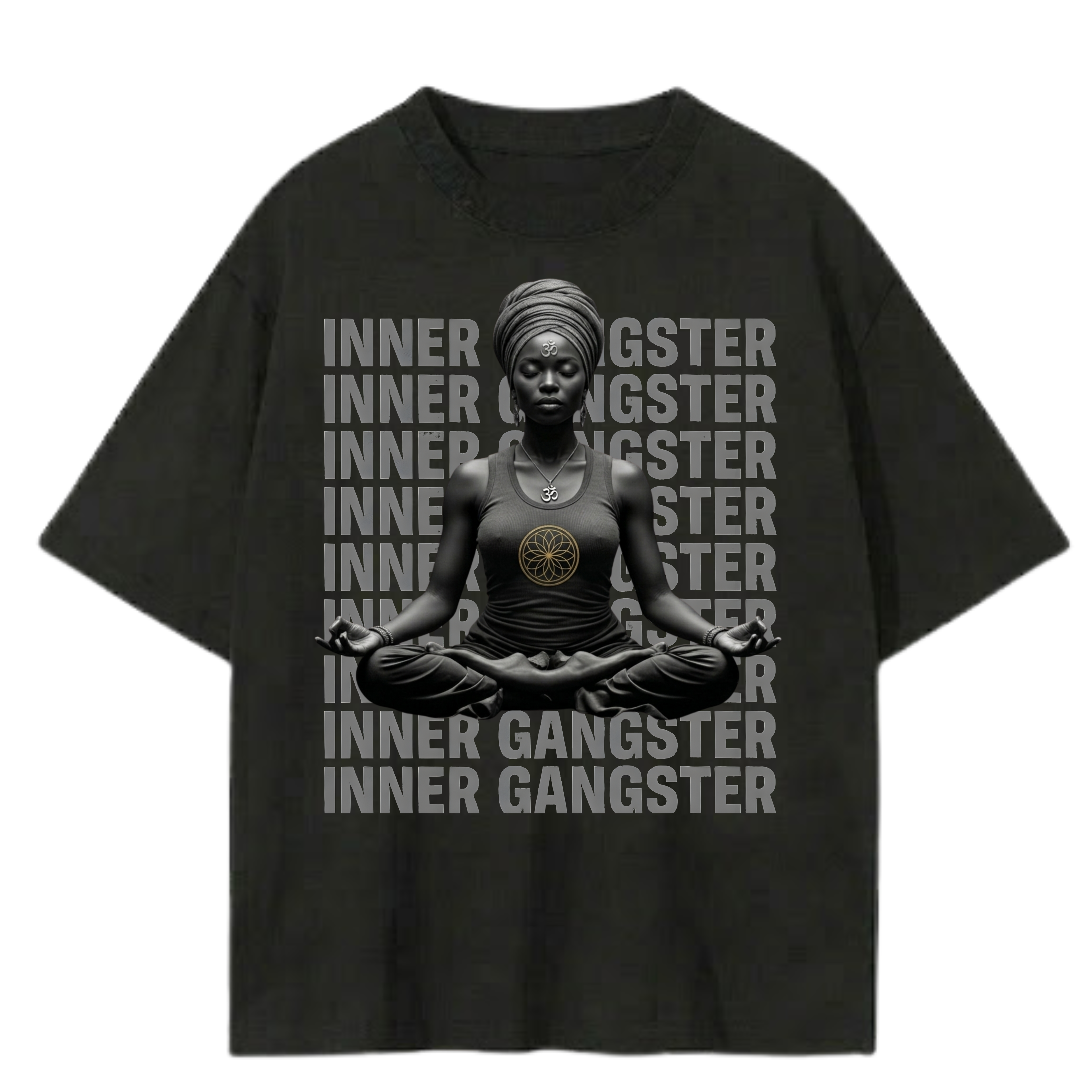 Inner Gangster T-Shirt | Spiritual Streetwear Oversized Tee | Soul Fitted | Sol Inner-G Revolution