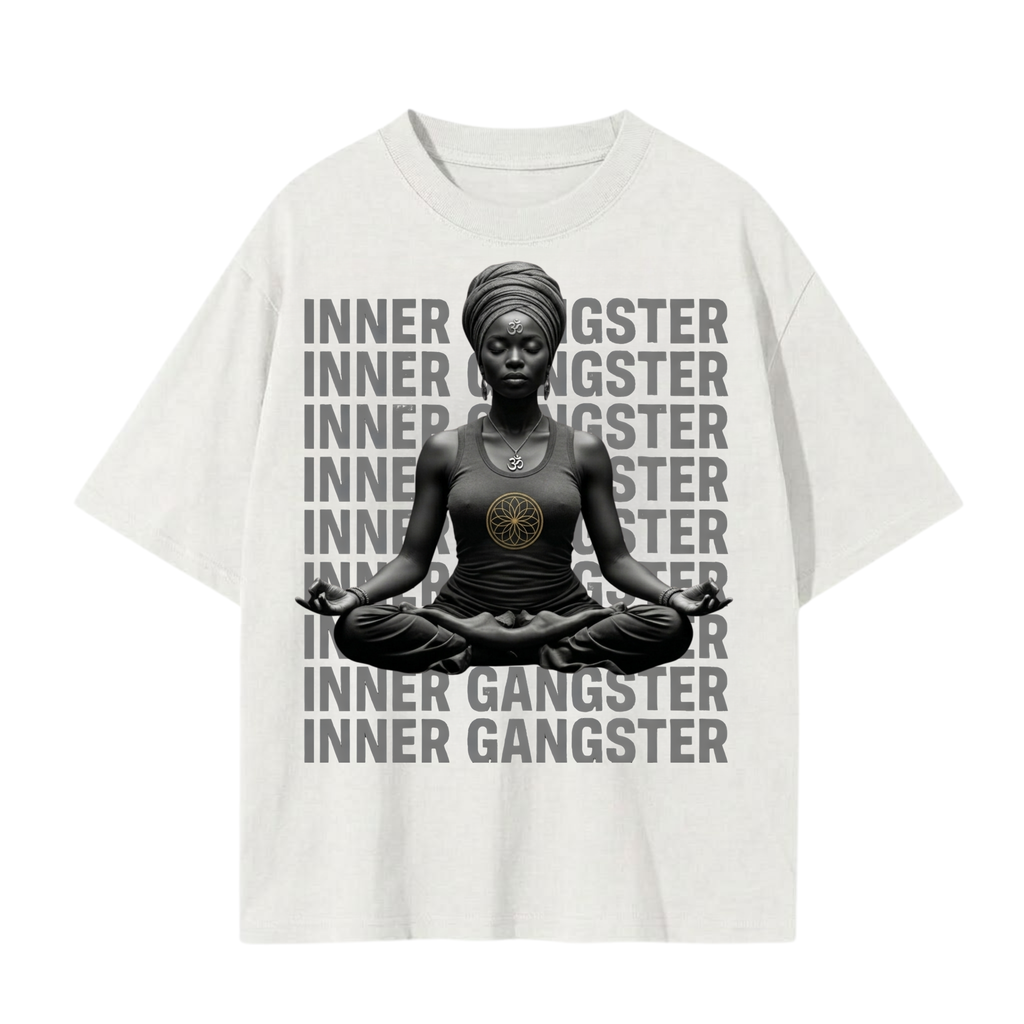 Inner Gangster T-Shirt | Spiritual Streetwear Oversized Tee | Soul Fitted | Sol Inner-G Revolution