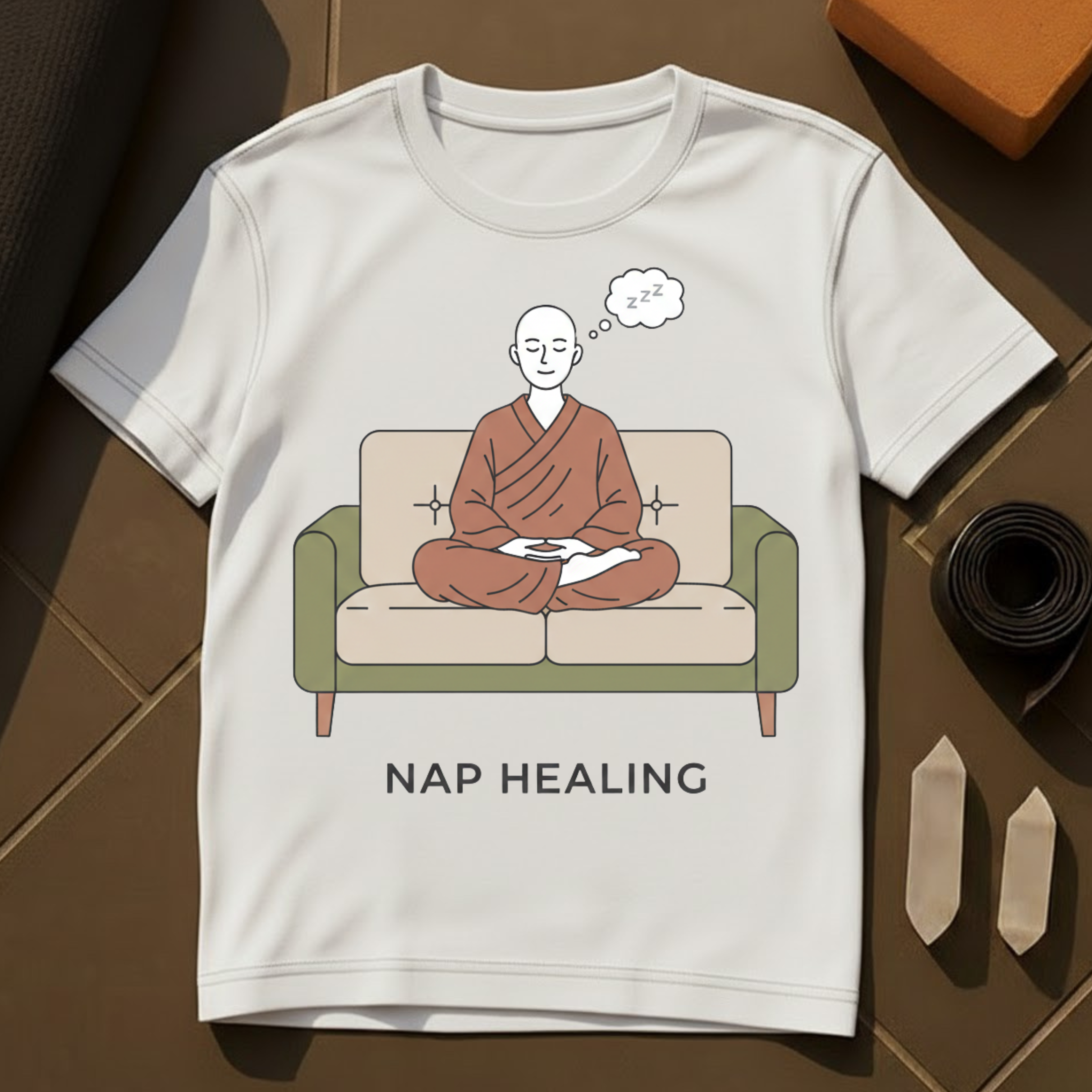Nap Healing T-Shirt | Rest Is Productive Cotton Graphic Tee