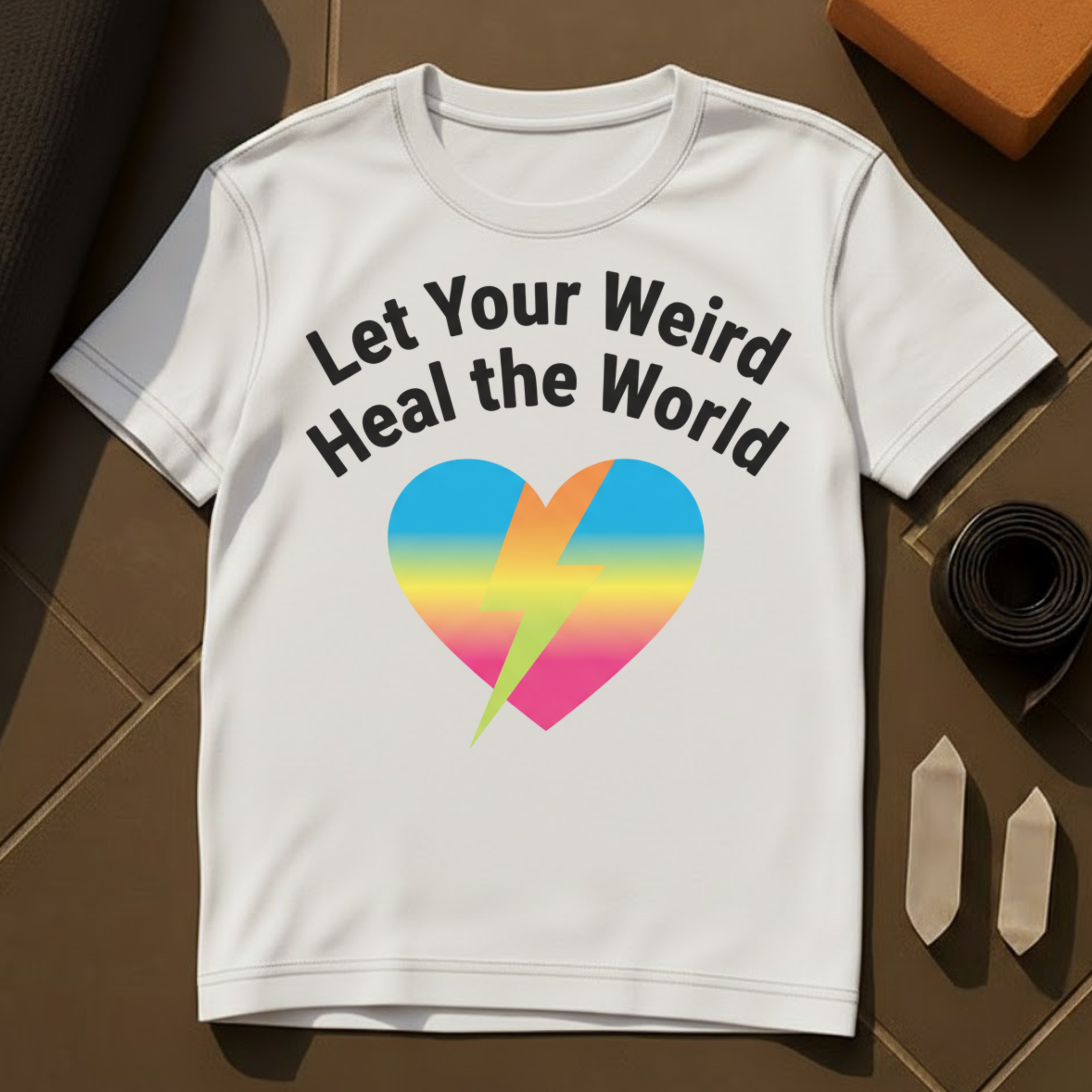 Let Your Weird Heal The World T-Shirt | Bold Mindful Expression Cotton Tee