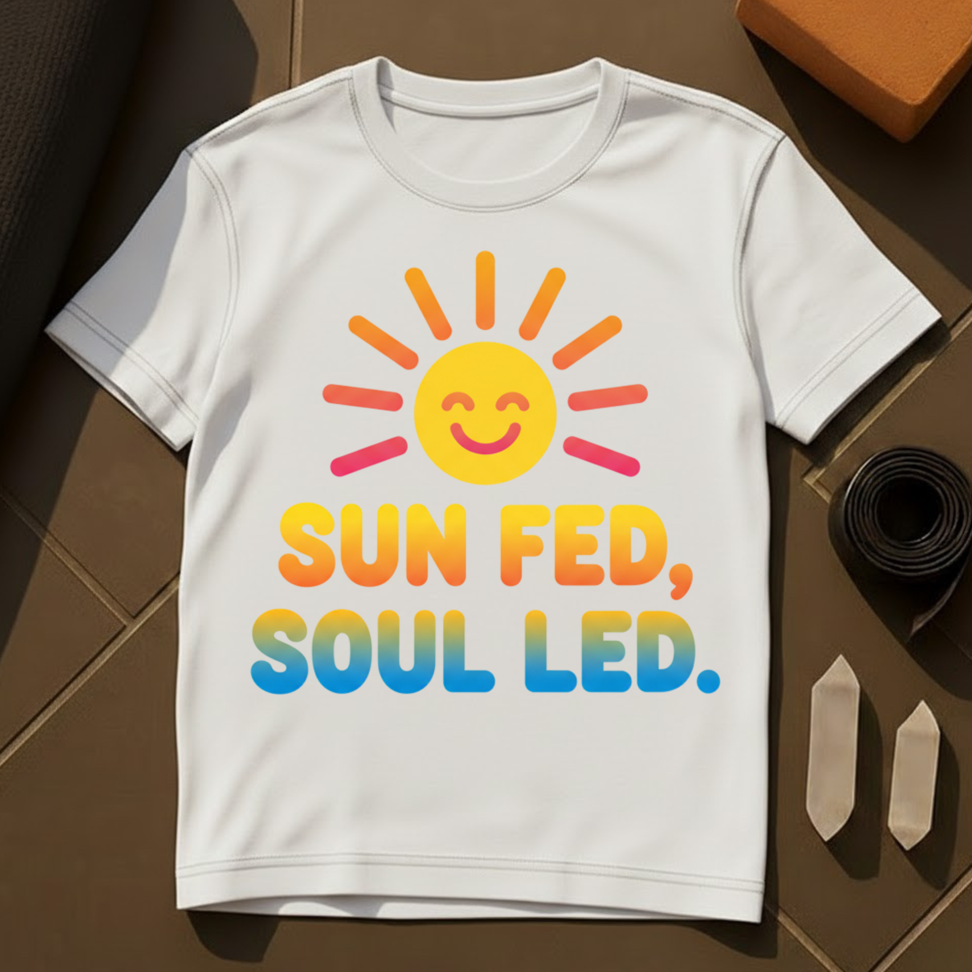 Sun Fed Soul Led T-Shirt | Mindful Yoga & Spiritual Cotton Tee