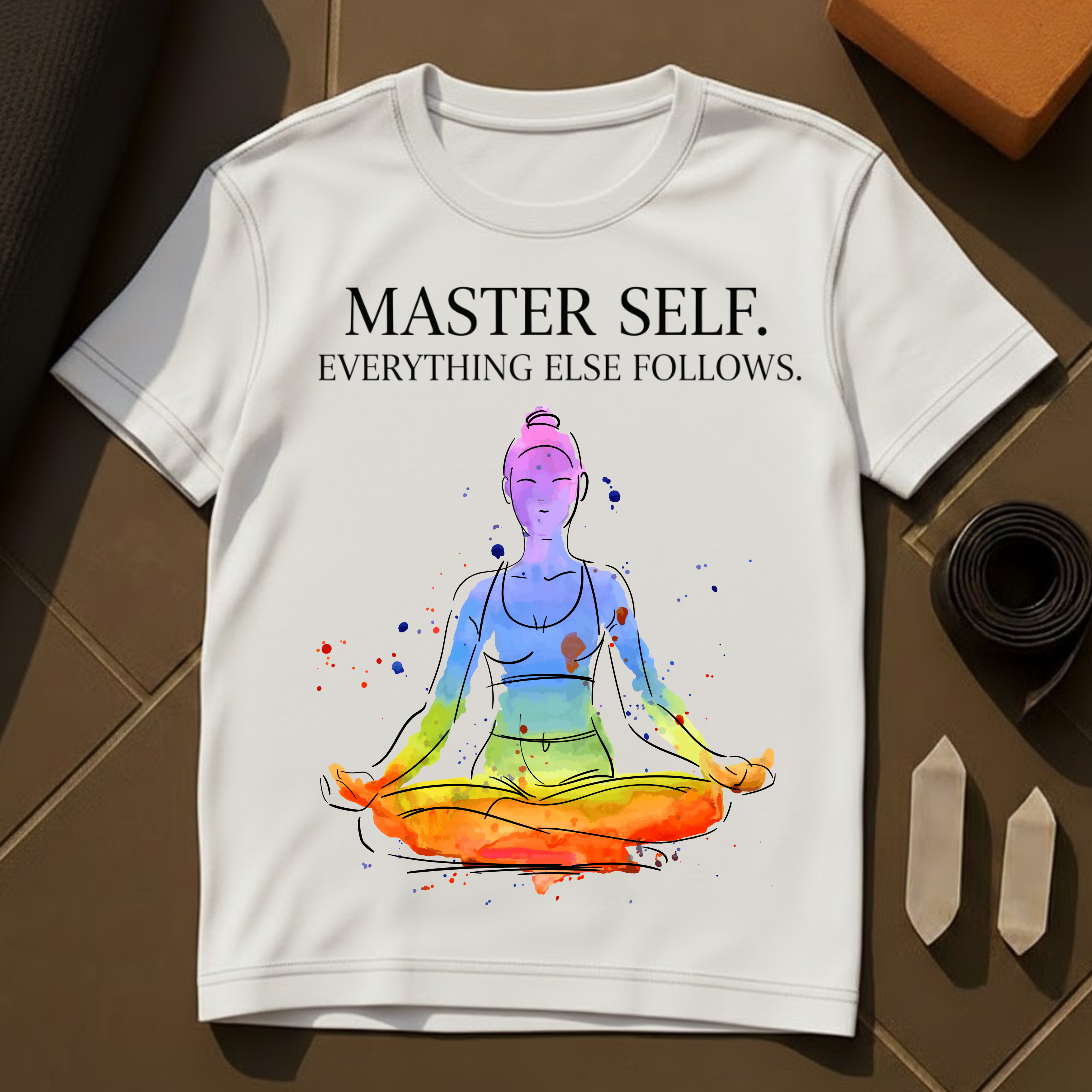 Chakra – Master Self Everything Else Follows T-Shirt | Yoga & Meditation Cotton Tee