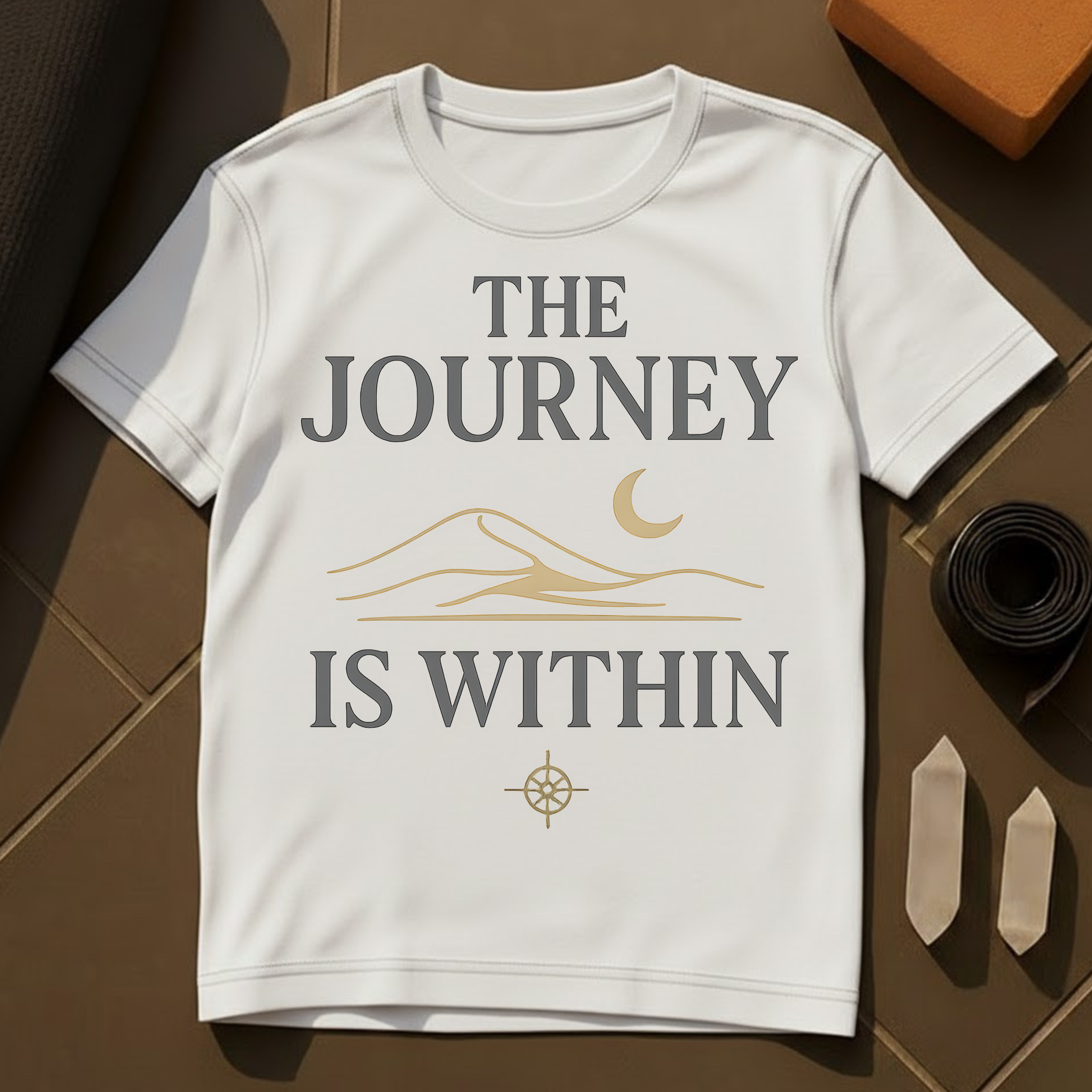The Journey Is Within T-Shirt | Inner Growth & Mindfulness Cotton Tee