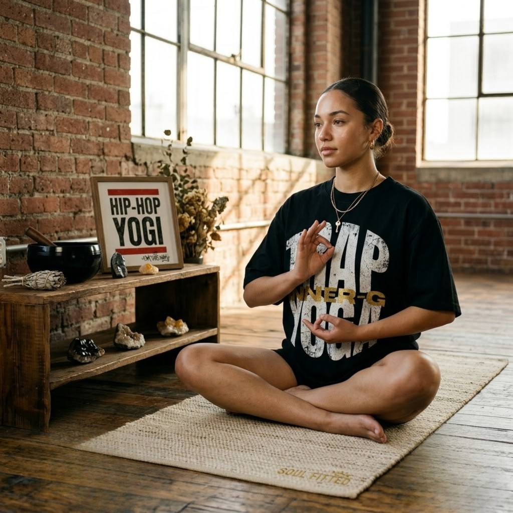 Trap Yoga Inner-G Tee | Hip Hop Yoga Shirt | Soul Fitted Streetwear