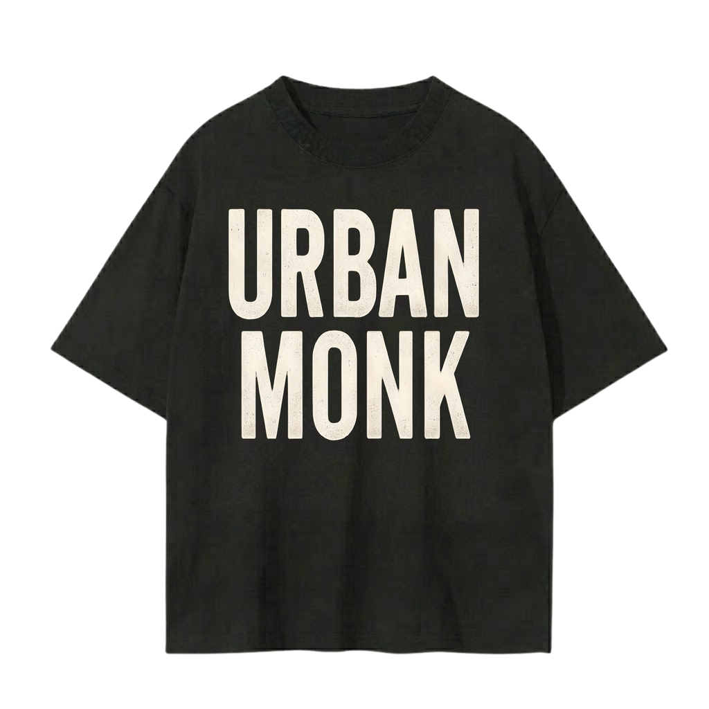 Urban Monk T-Shirt | Spiritual Streetwear Oversized Tee | Soul Fitted